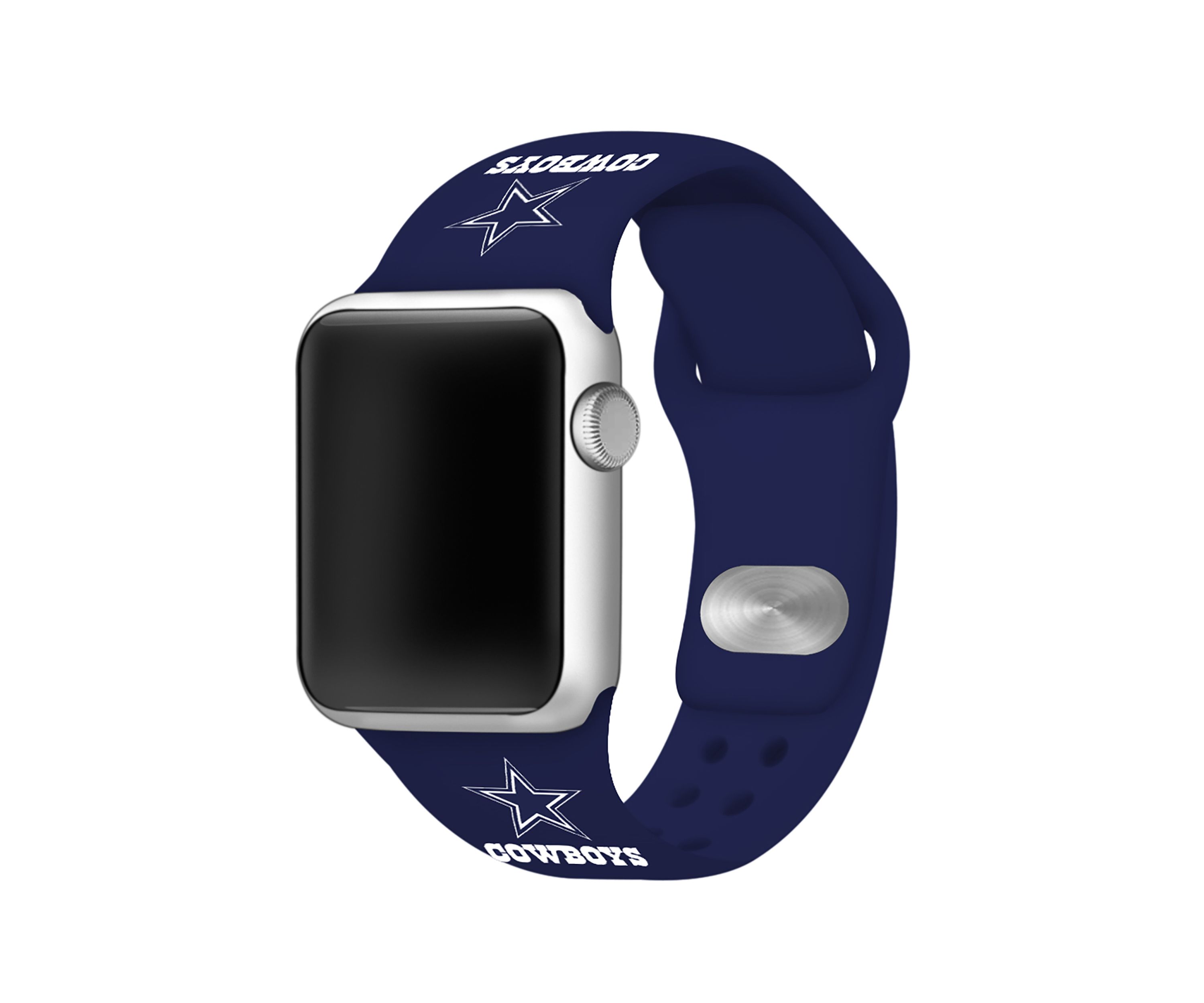 NFL Dallas Cowboys Silicone 38 Millimeter Apple Watch Band
