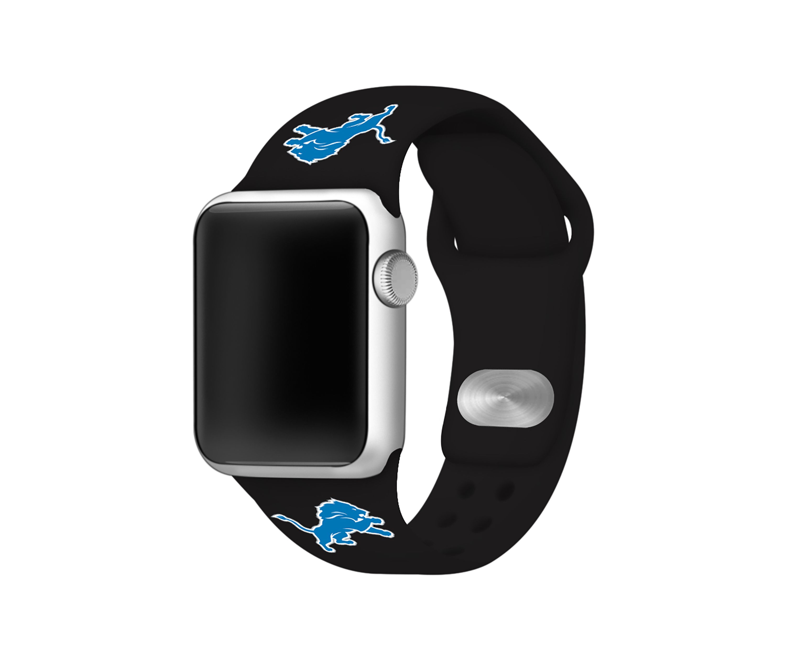 NFL Detroit Lions Silicone 38 Millimeter Apple Watch Band