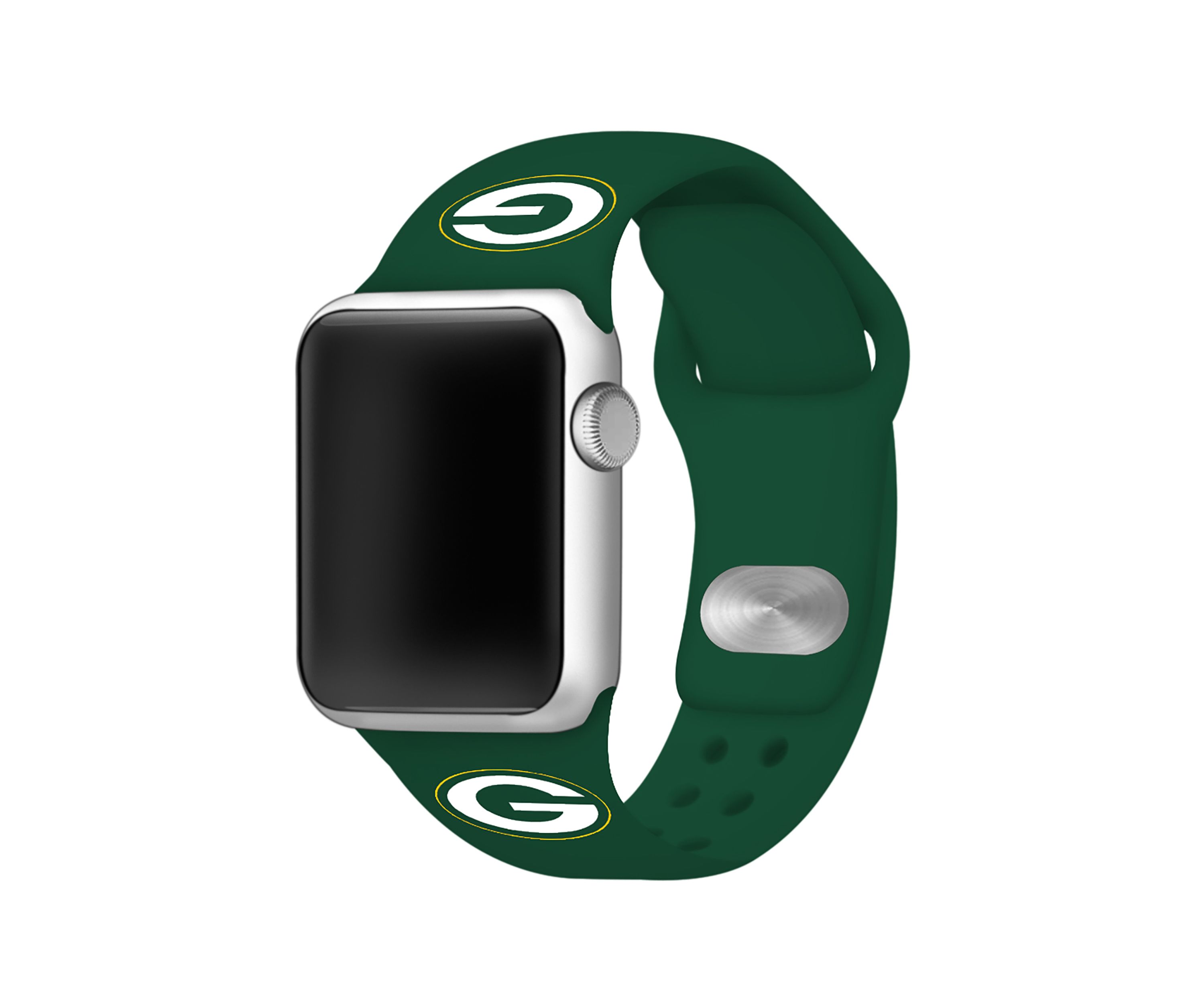 NFL Green Bay Packers Silicone 38 Millimeter Apple Watch Band