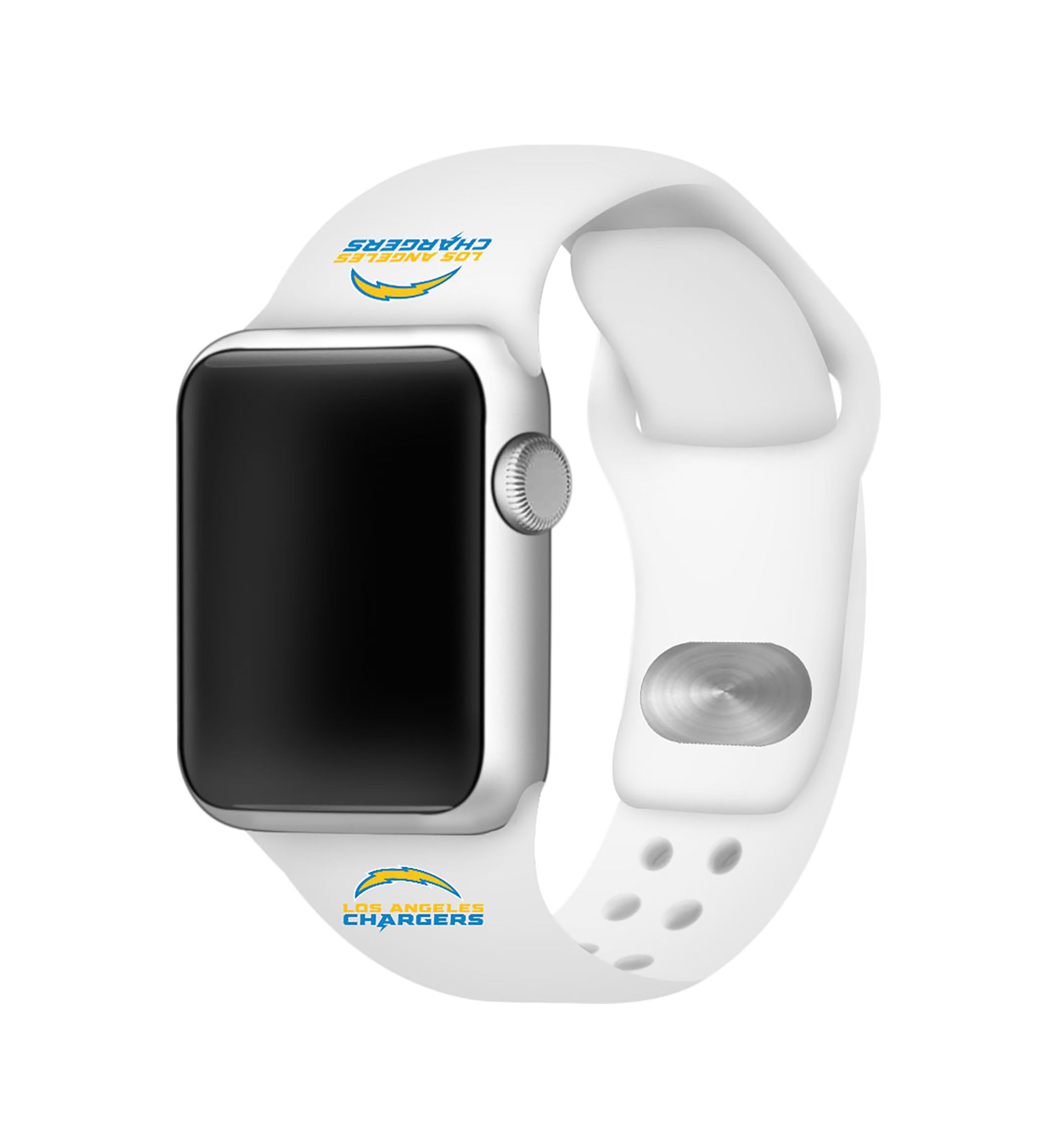 NFL Los Angeles Chargers Silicone Apple Watch Band - 38 Millimeter