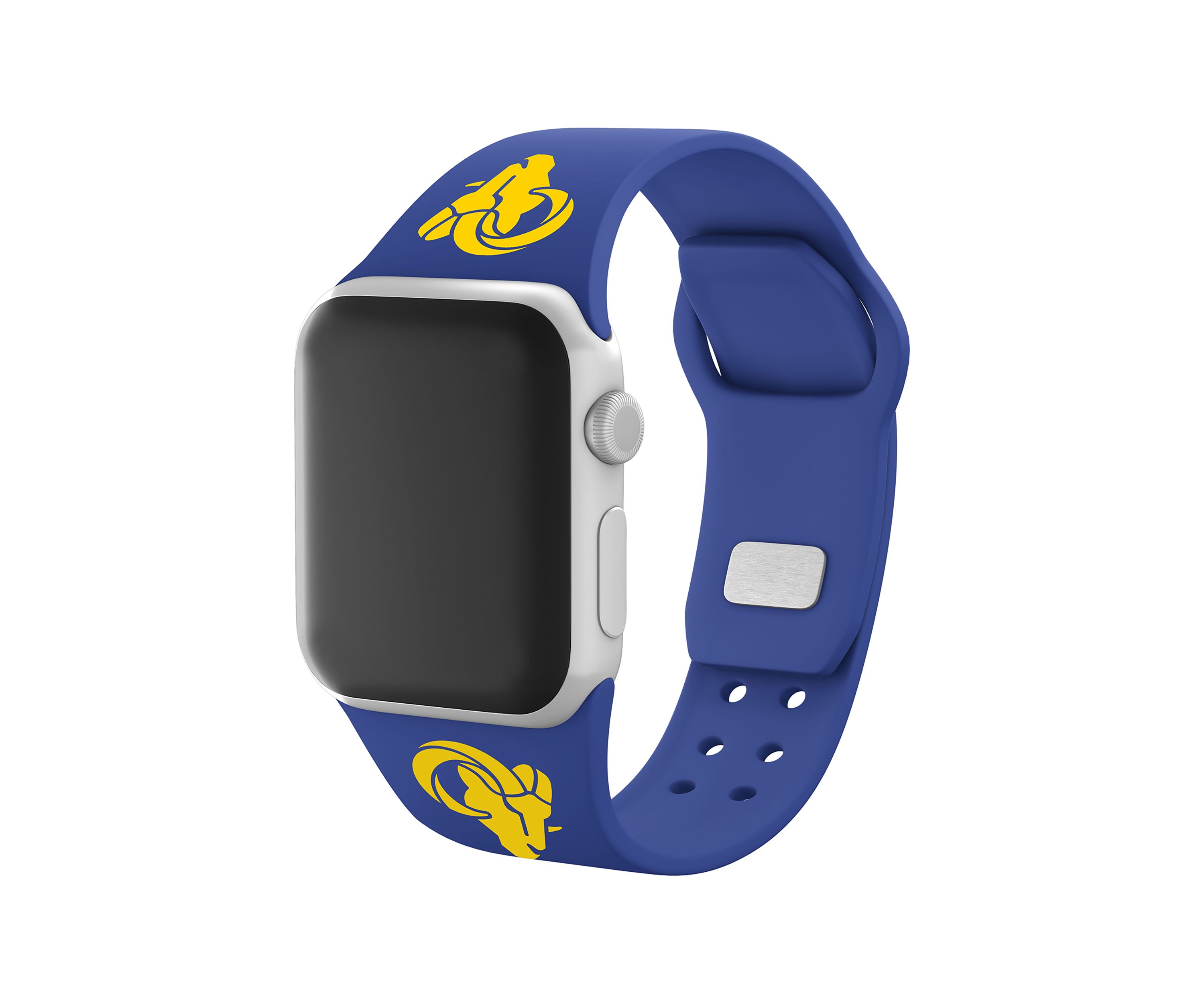 NFL Los Angeles Rams Silicone Apple Watch Band - 38 Millimeter