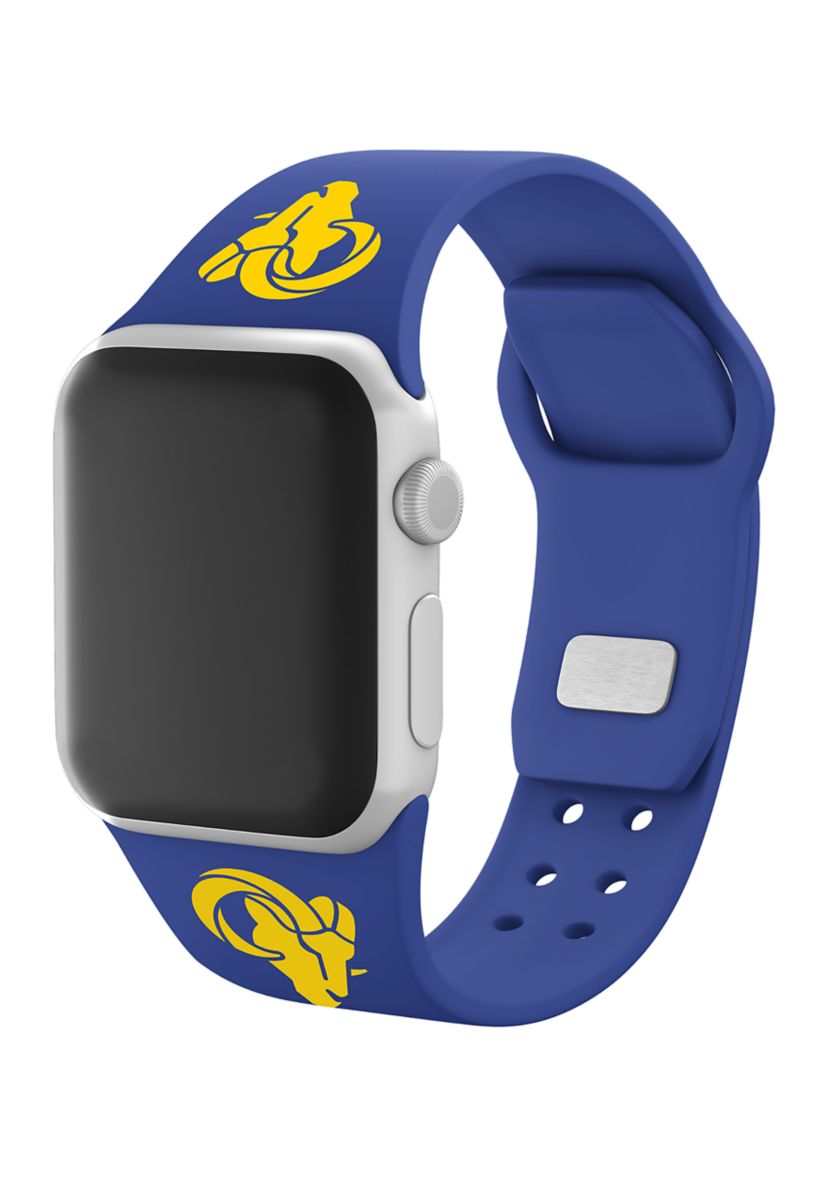 NFL Los Angeles Rams Silicone Apple Watch Band - 38 Millimeter