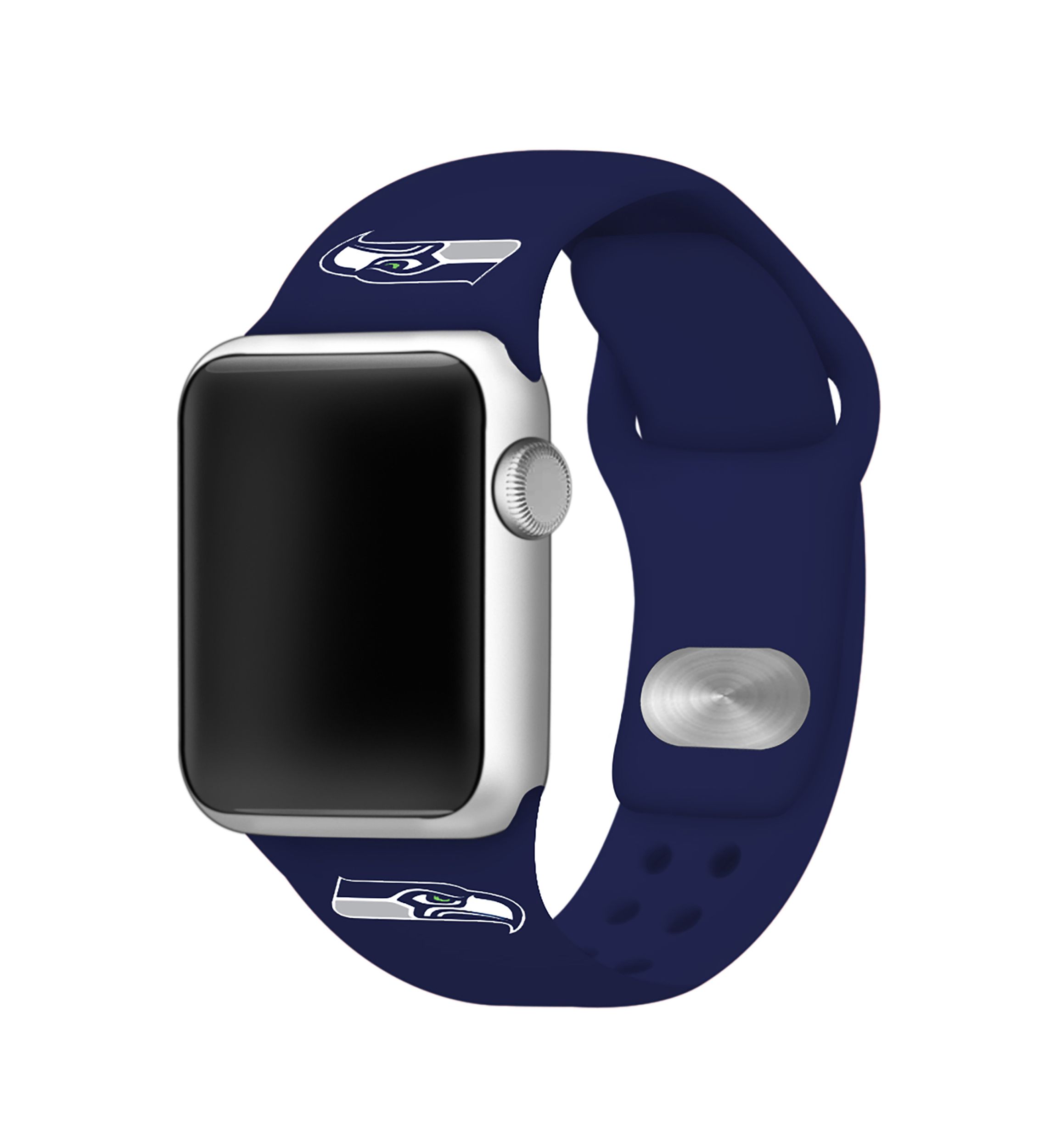NFL Seattle Seahawks 38 Millimeter Silicone Apple Watch Band