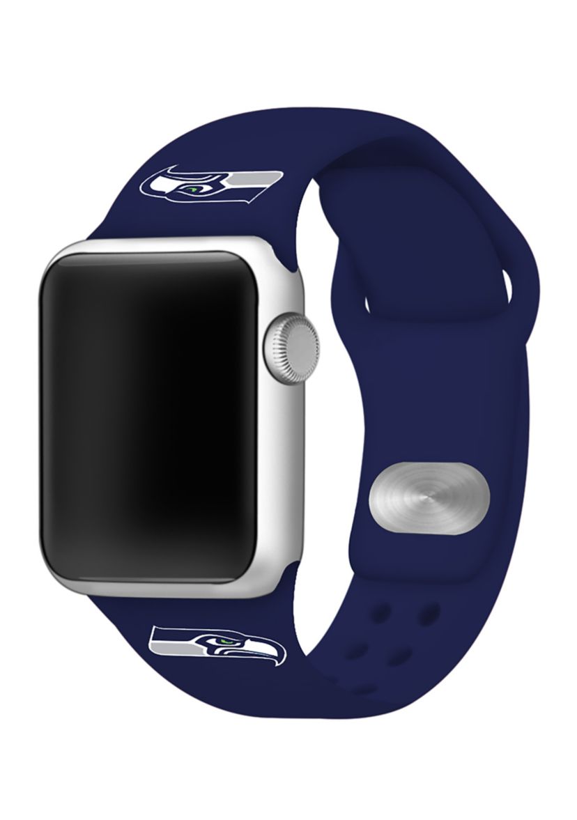 NFL Seattle Seahawks 38 Millimeter Silicone Apple Watch Band
