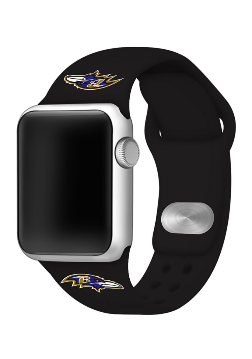 NFL Baltimore Ravens 42 Millimeter Silicone Apple Watch Band