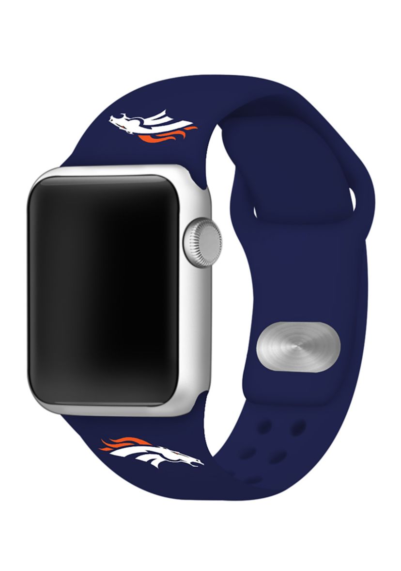NFL Denver Broncos 42 Millimeter Silicone Apple Watch Band