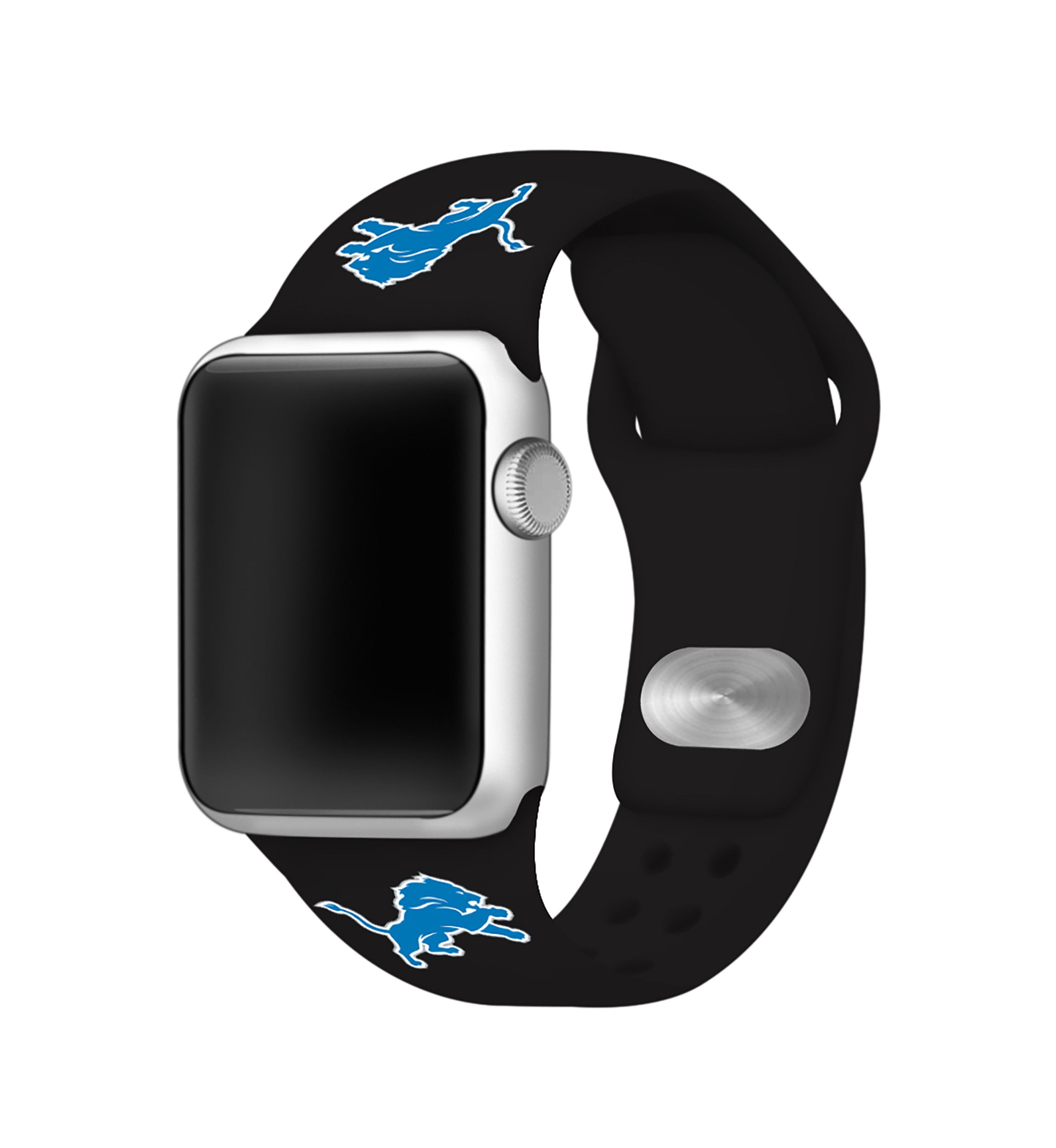 NFL Detroit Lions 42 Millimeter Silicone Apple Watch Band