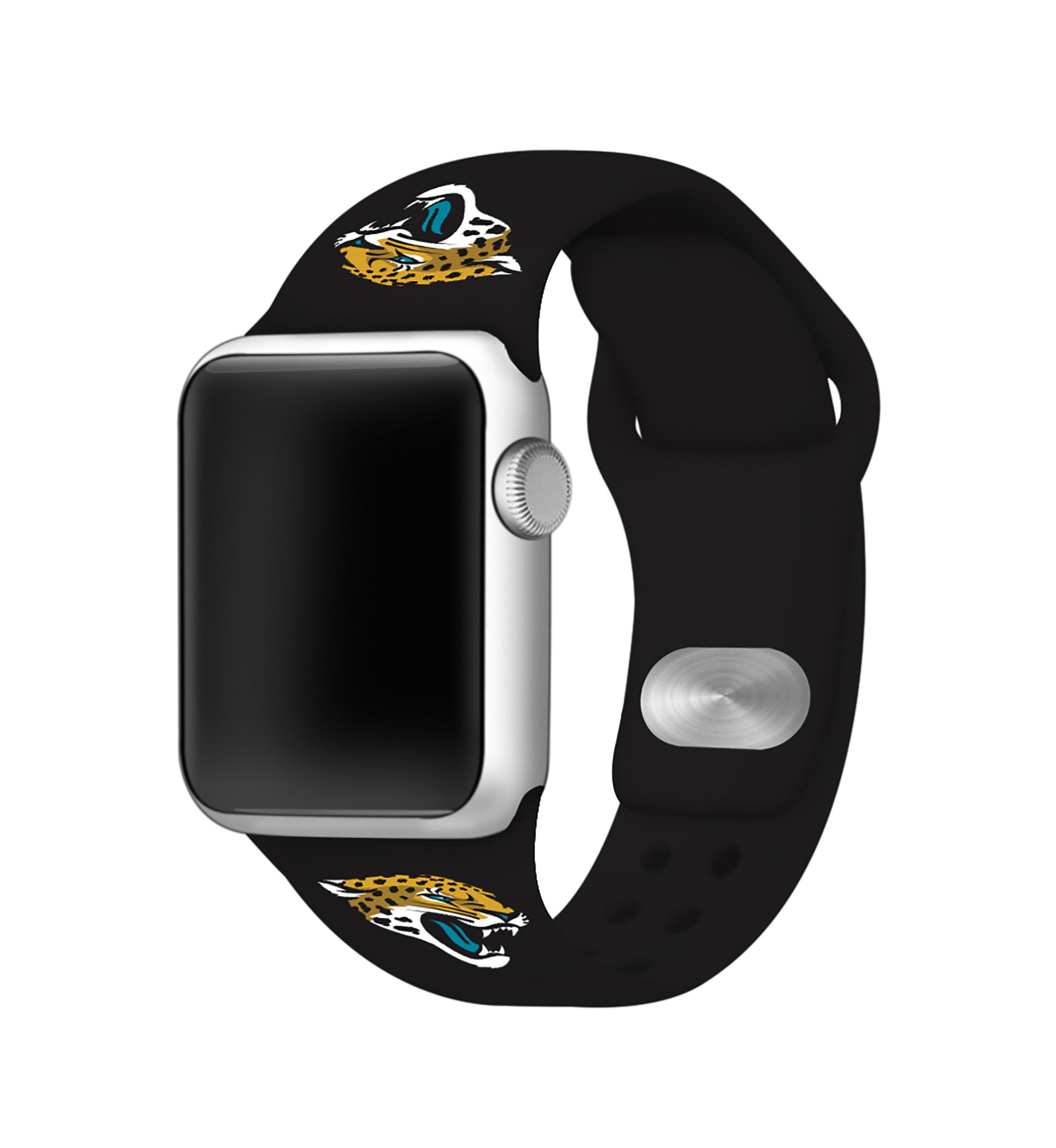 NFL Jacksonville Jaguars 42 Millimeter Silicone Apple Watch Band