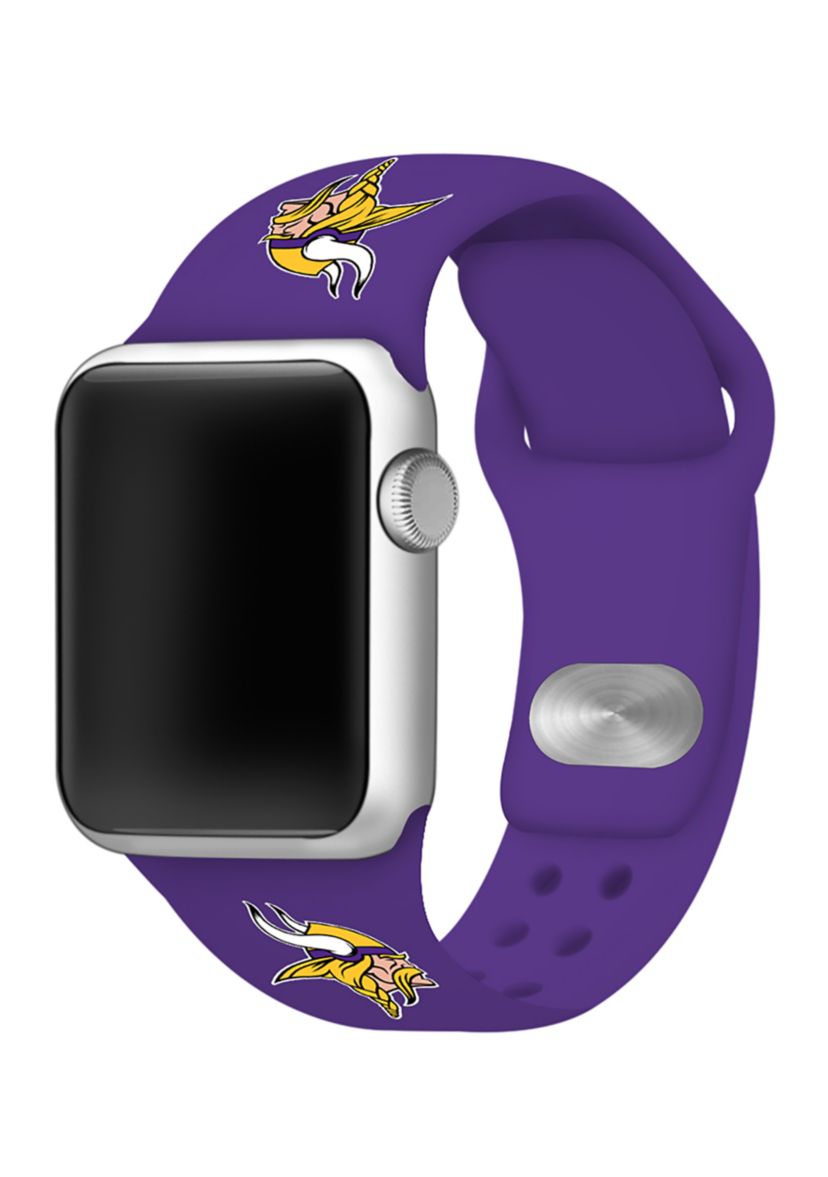 NFL Minnesota Vikings 42 Millimeter Silicone Apple Watch Band