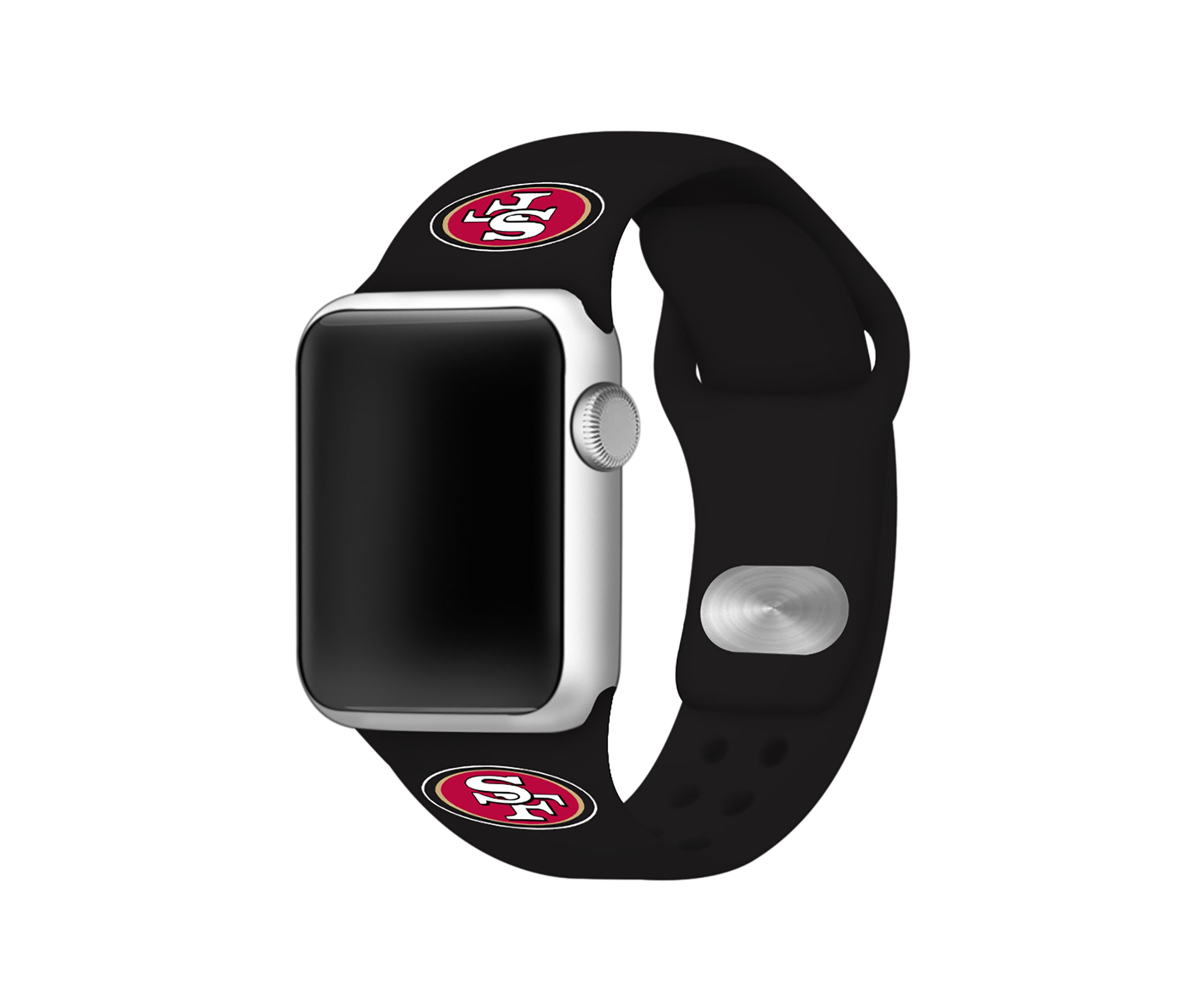 NFL San Francisco 49ers 42 Millimeter Silicone Apple Watch Band