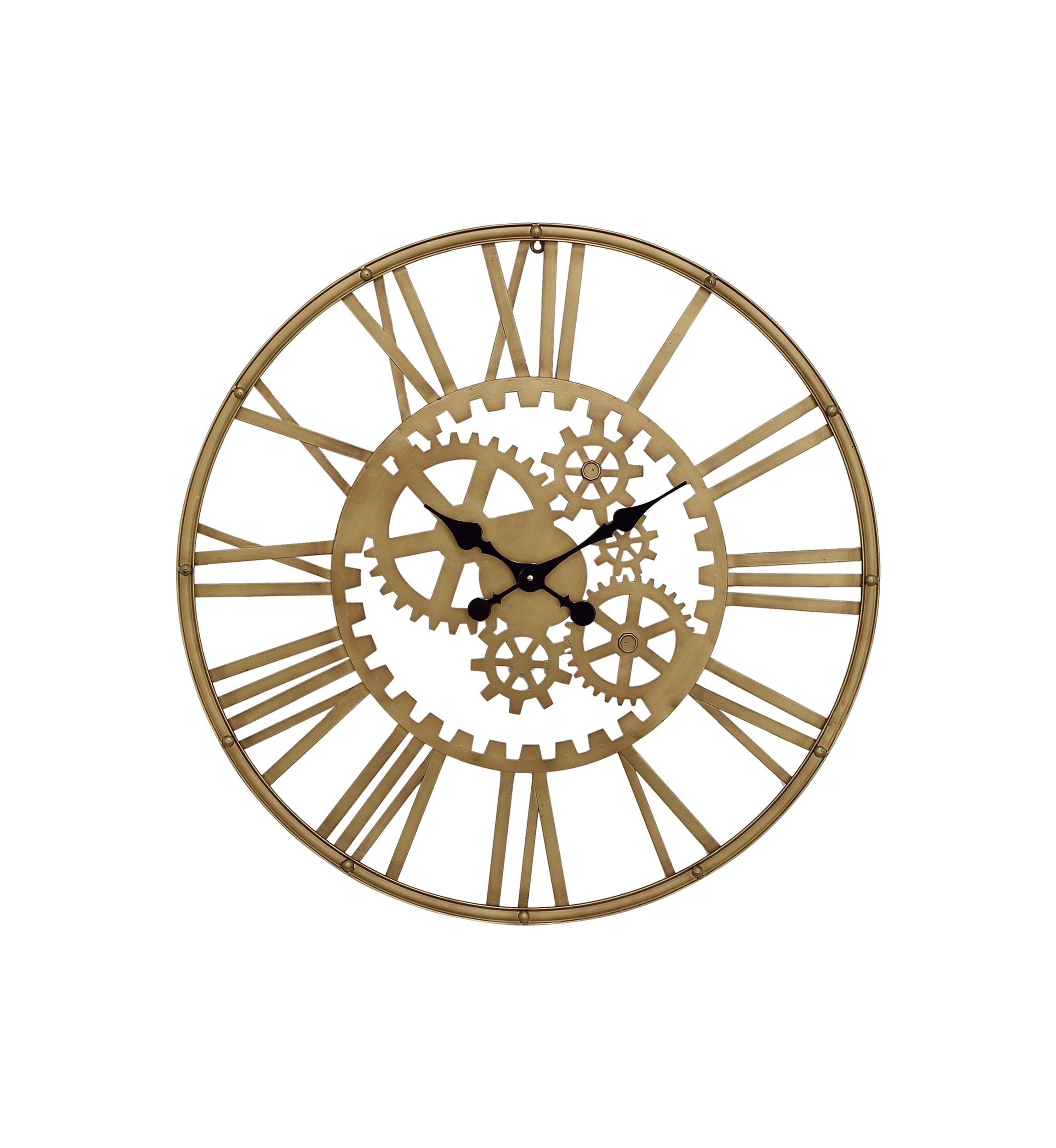 Industrial Metal Wall Clock
