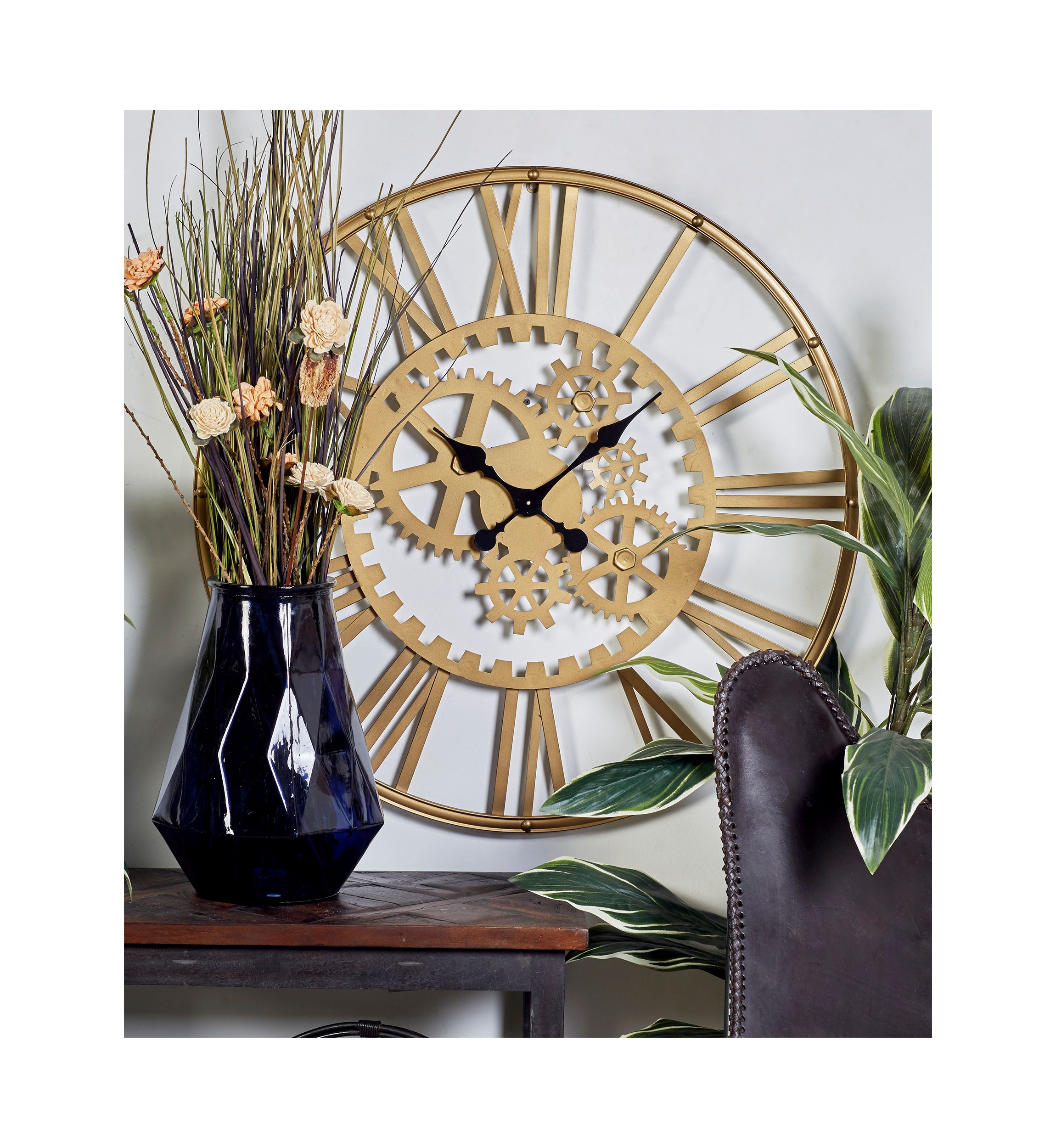 Industrial Metal Wall Clock
