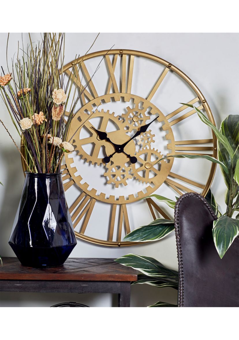 Industrial Metal Wall Clock