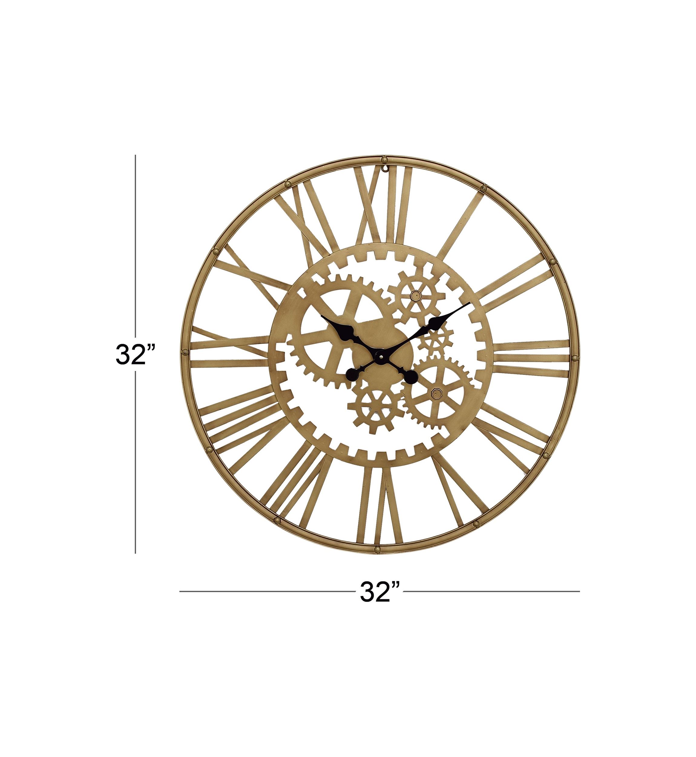 Industrial Metal Wall Clock