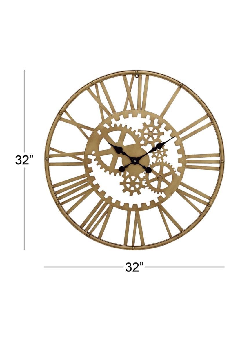 Industrial Metal Wall Clock