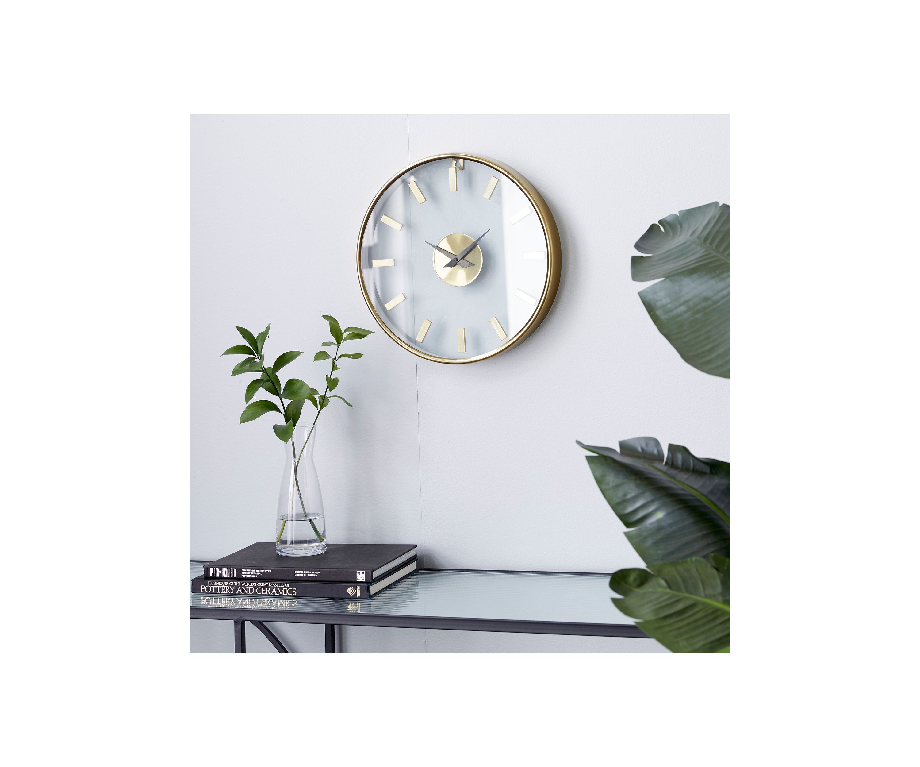 Modern Aluminum Wall Clock