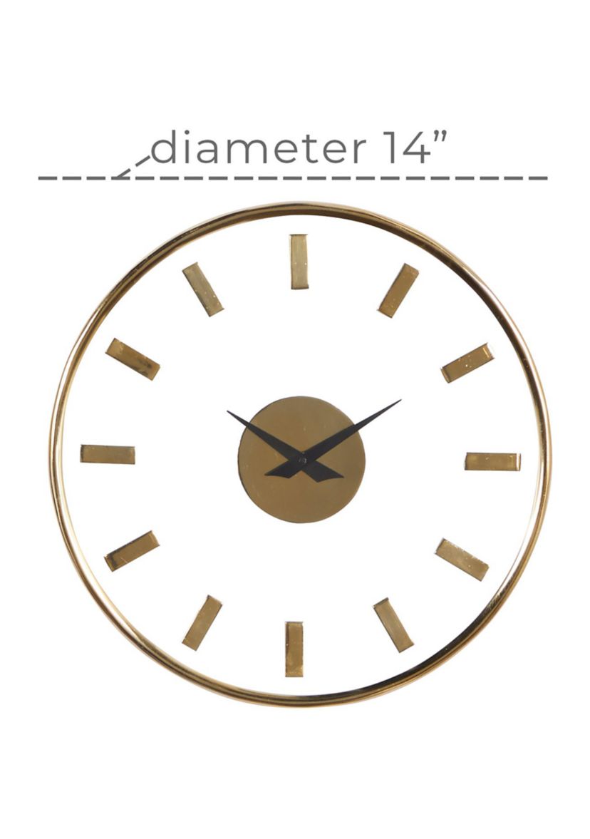 Modern Aluminum Wall Clock