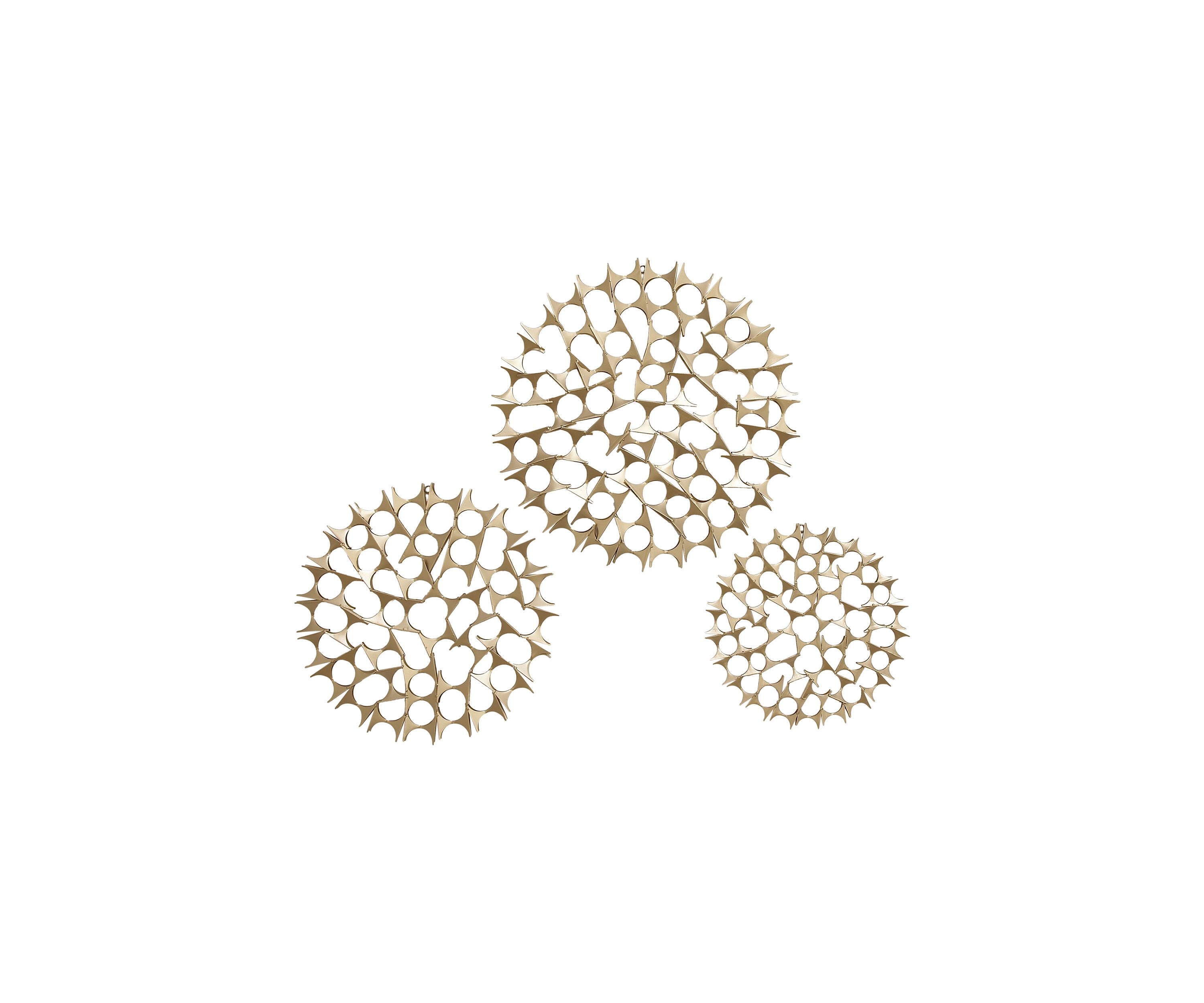 Modern Metal Wall Decor - Set of 3