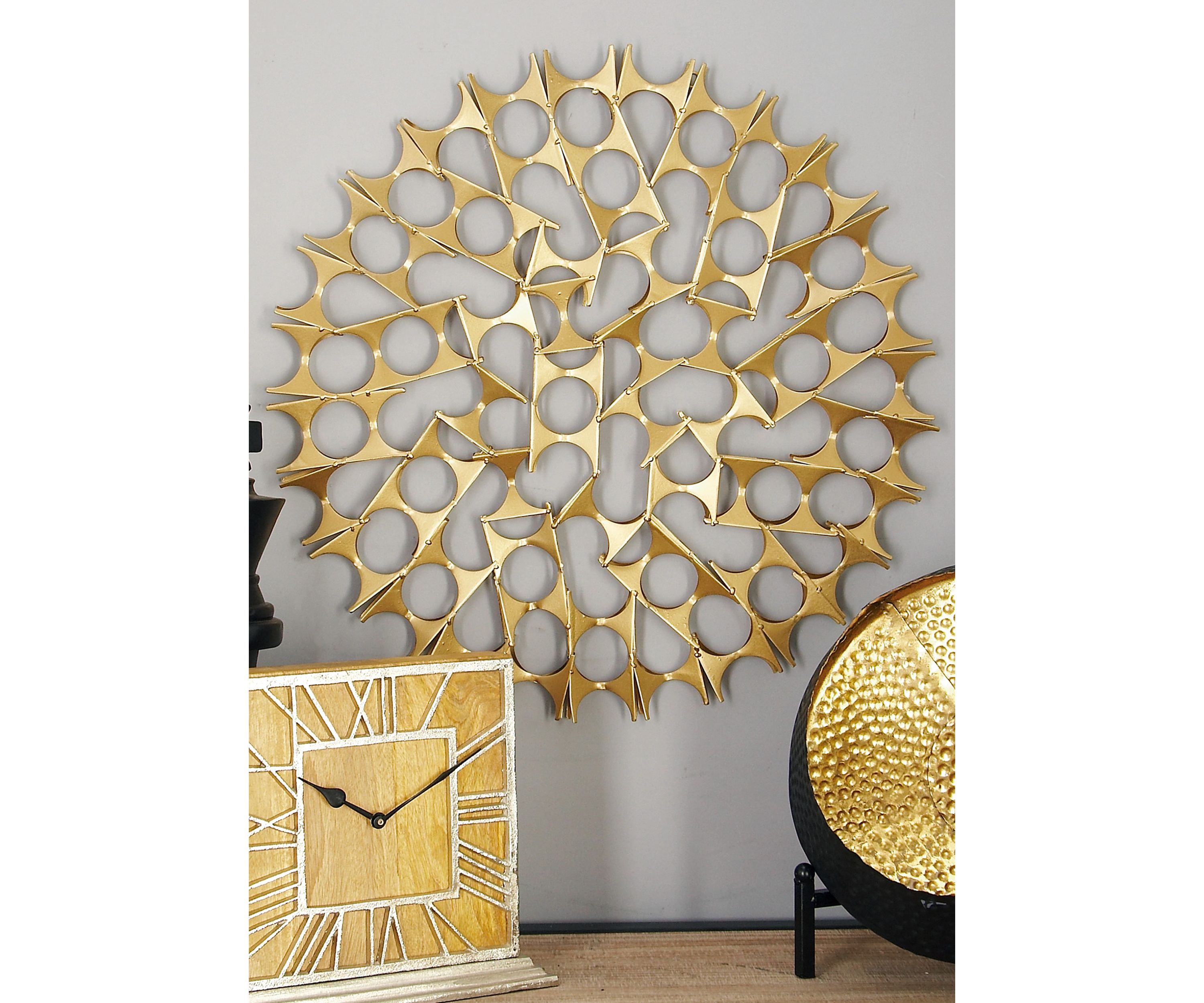 Modern Metal Wall Decor - Set of 3