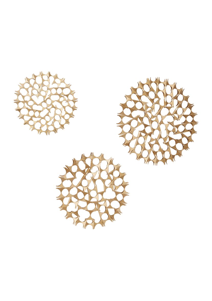 Modern Metal Wall Decor - Set of 3