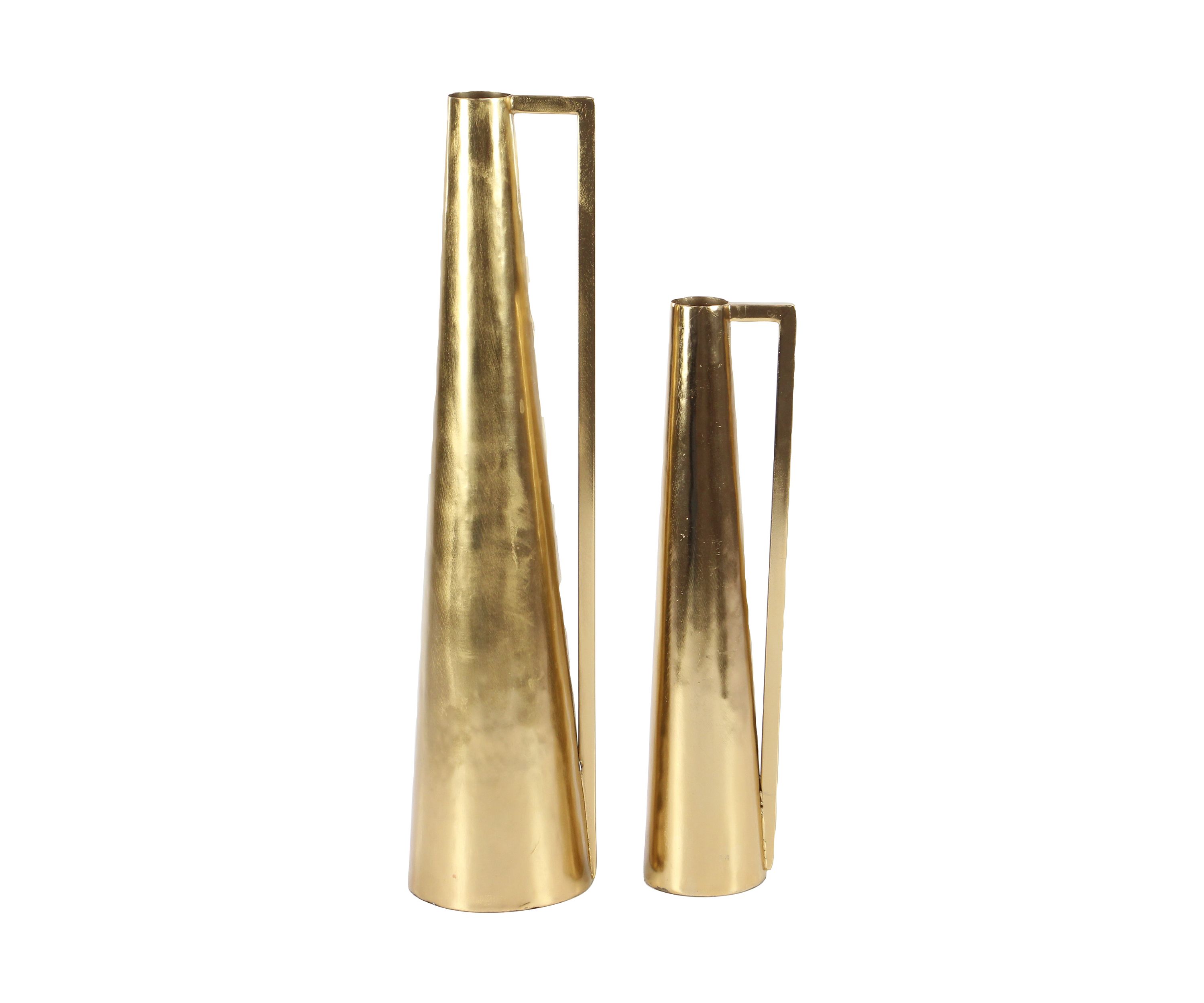 Glam Metal Vase - Set of 2