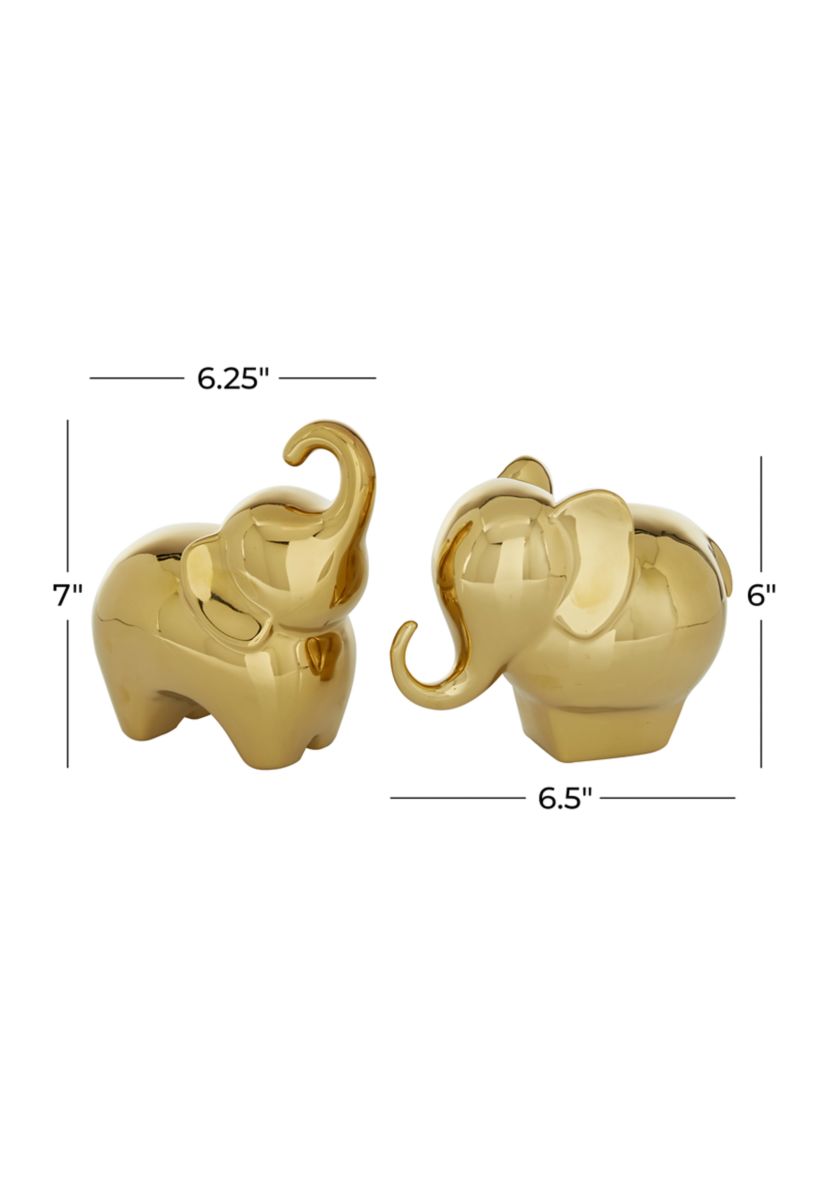 Contemporary Porcelain Ceramic Sculpture - Set of 2