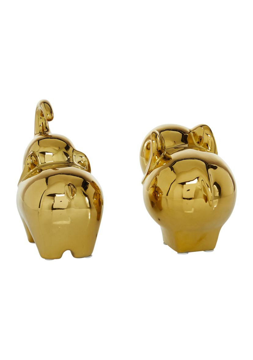 Contemporary Porcelain Ceramic Sculpture - Set of 2
