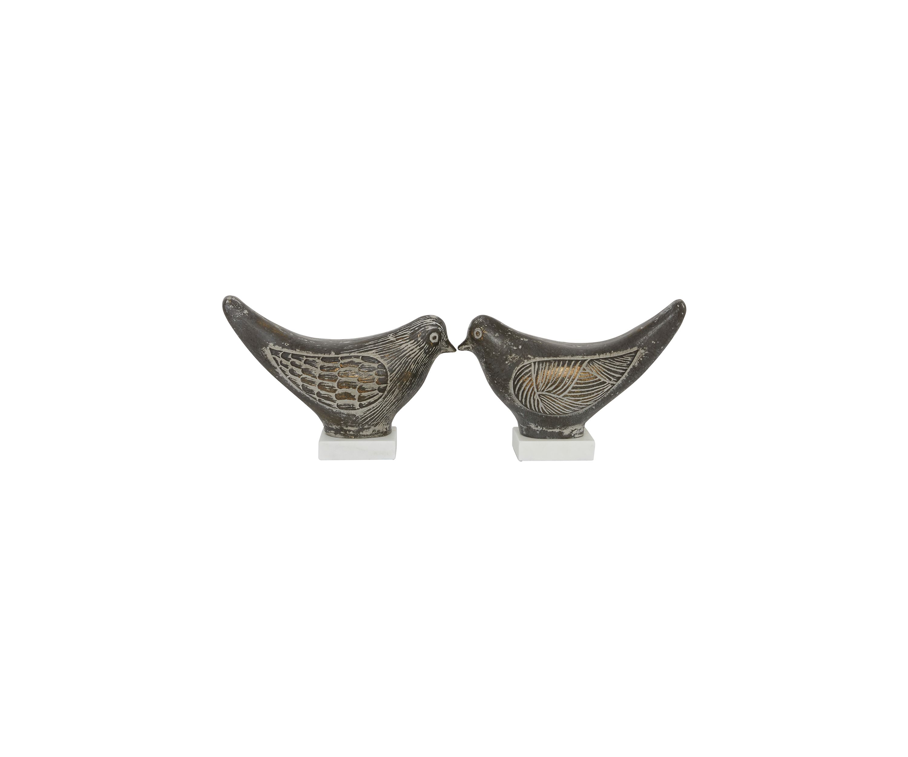 Coastal Ceramic Sculpture - Set of 2