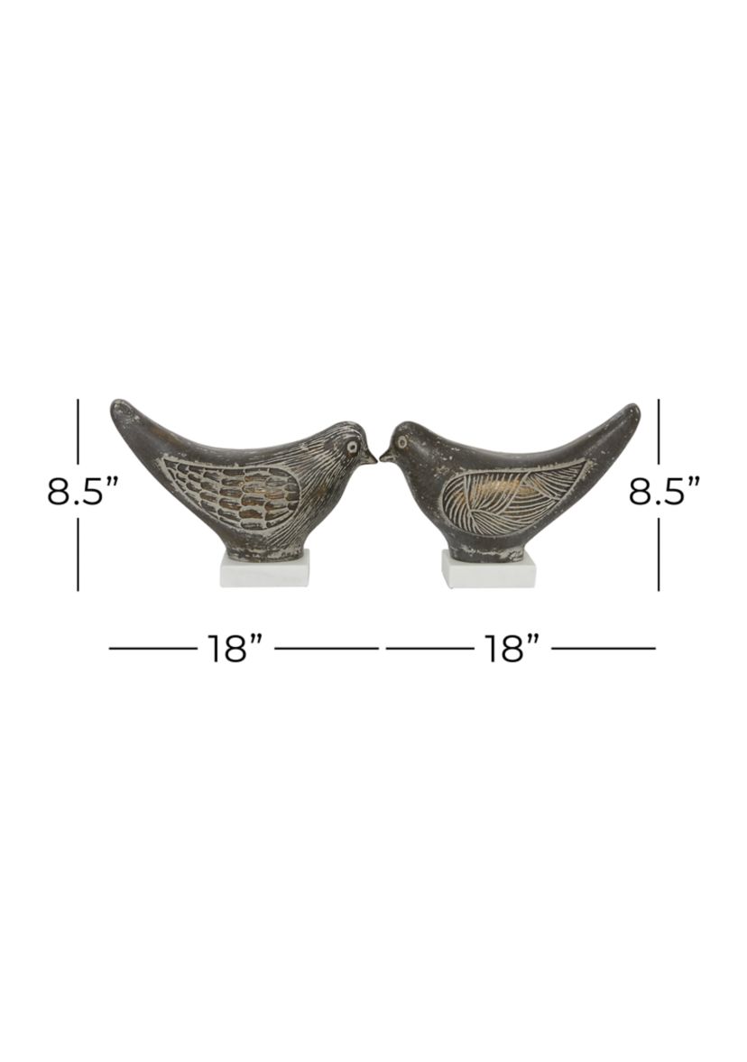 Coastal Ceramic Sculpture - Set of 2