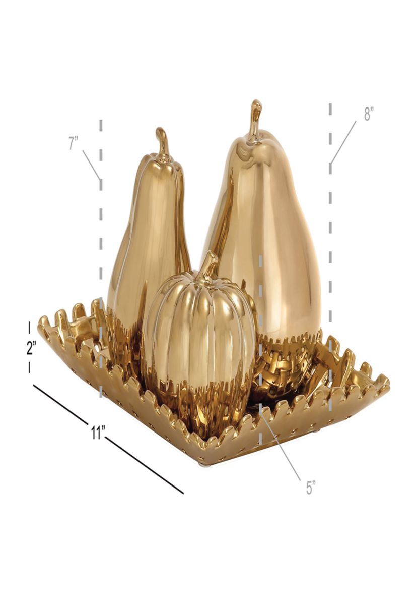 Glam Ceramic Sculpture - Set of 4