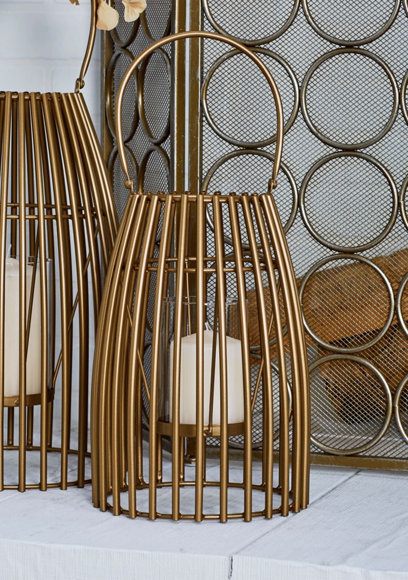 Contemporary Metal Candle Lantern