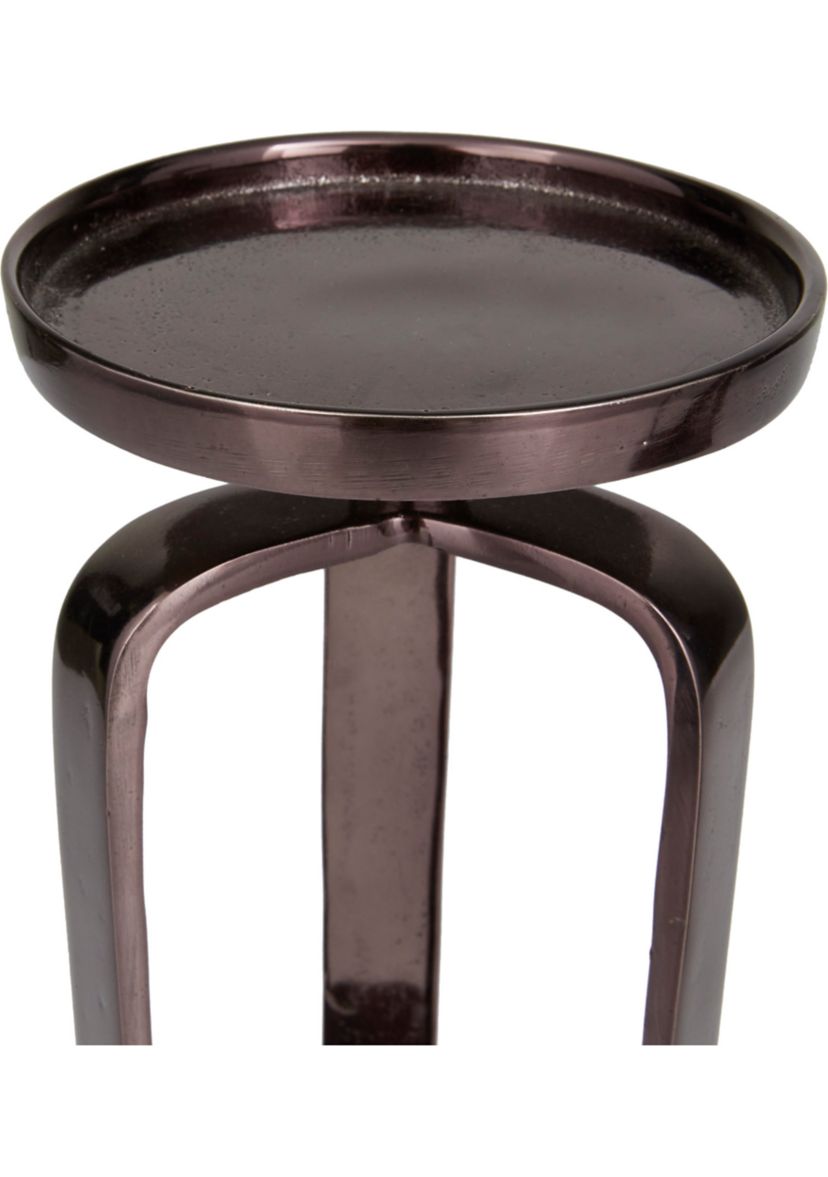 Modern Aluminum Metal Candle Holder - Set of 2