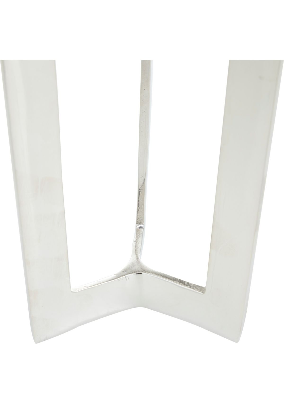 Contemporary Aluminum Metal Candle Holder - Set of 2