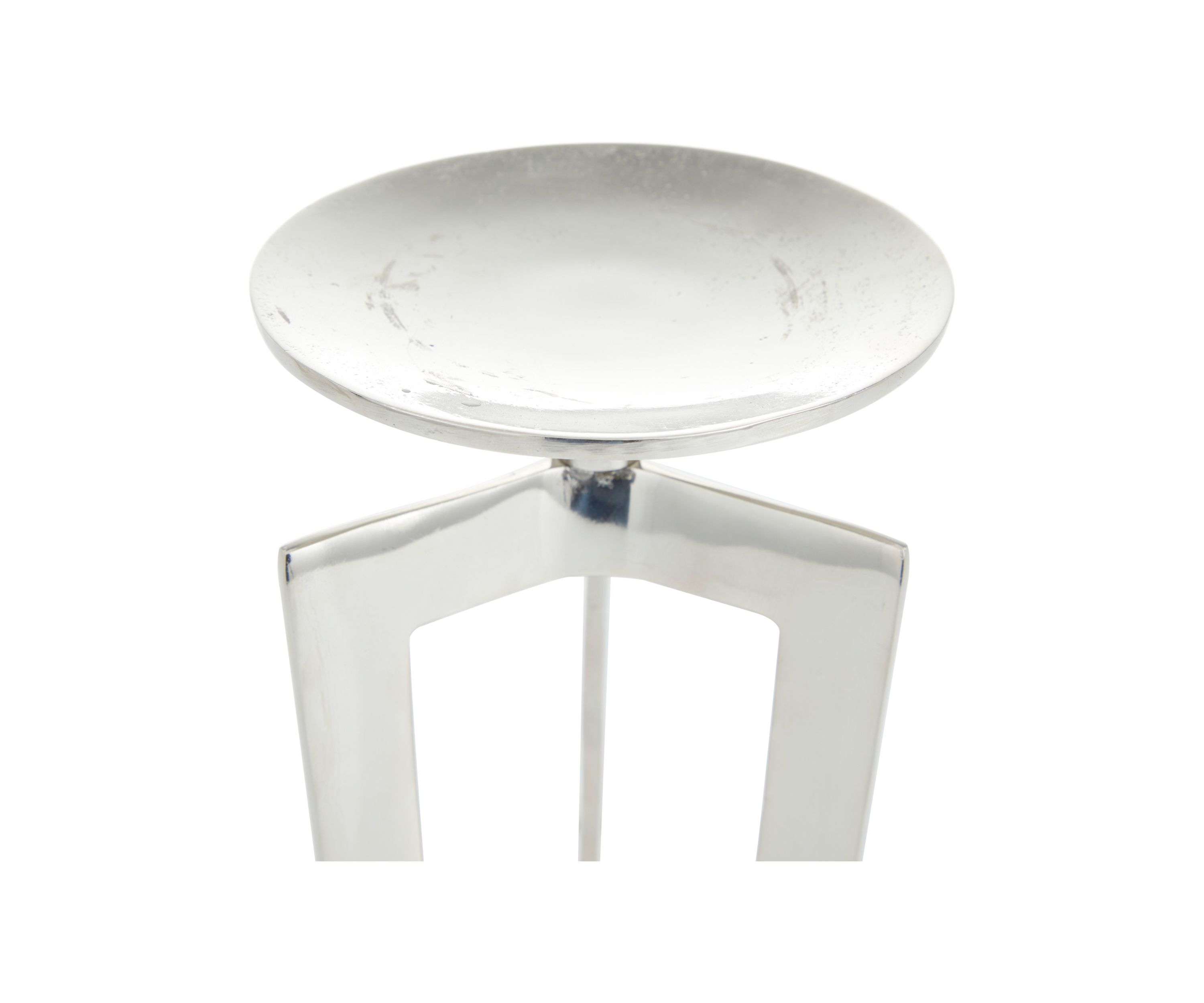Contemporary Aluminum Metal Candle Holder - Set of 2