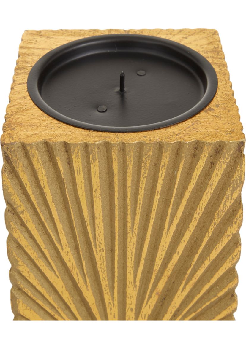 Contemporary Wooden Candle Holder - Set of 3