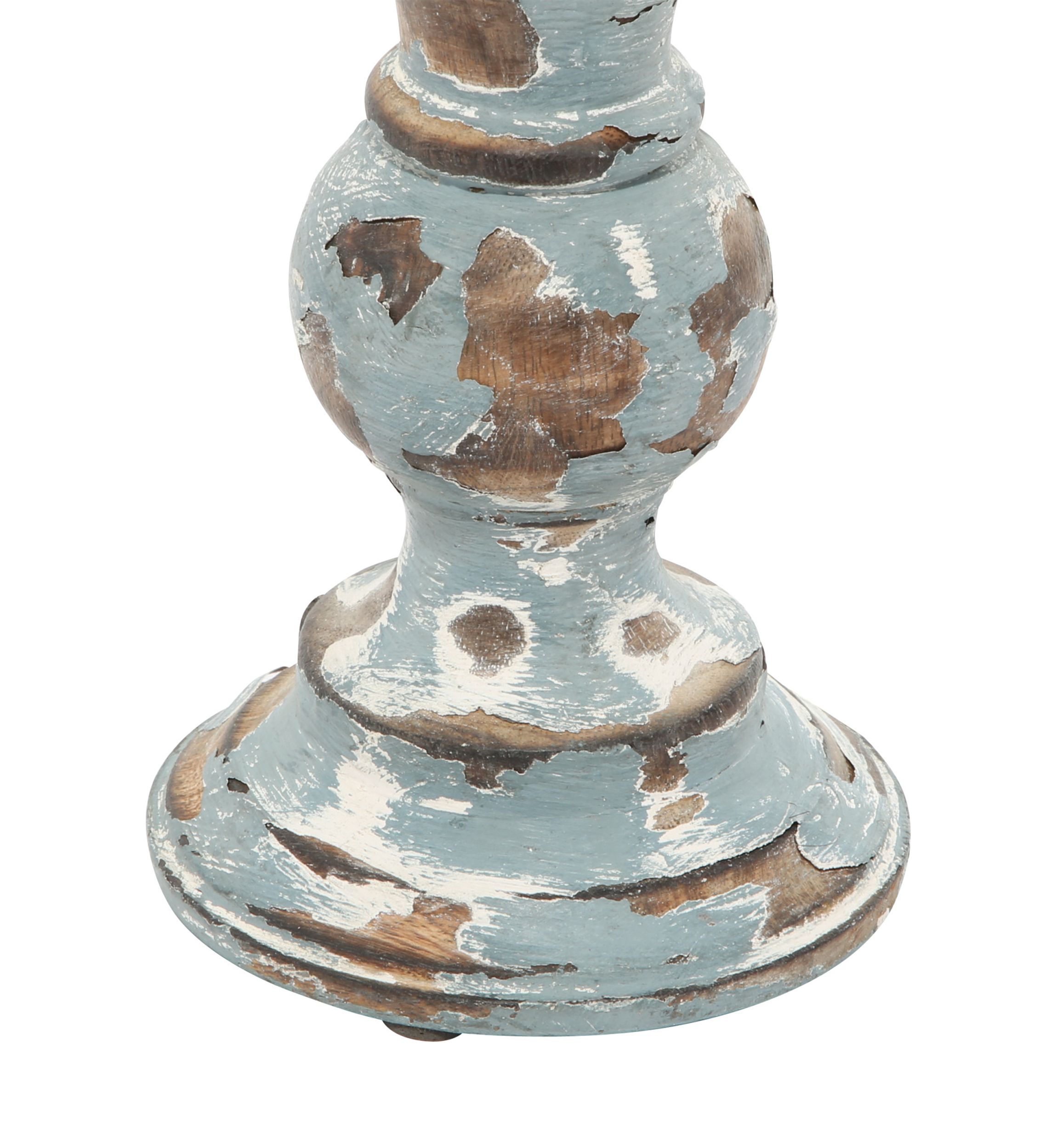 Traditional Wood Candle Holder - Set of 3