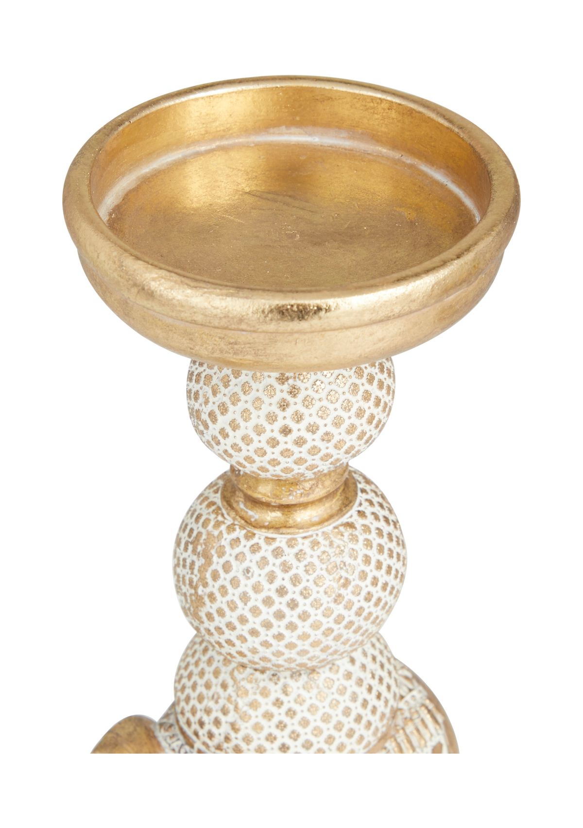 Traditional Polystone Candle Holder - Set of 2