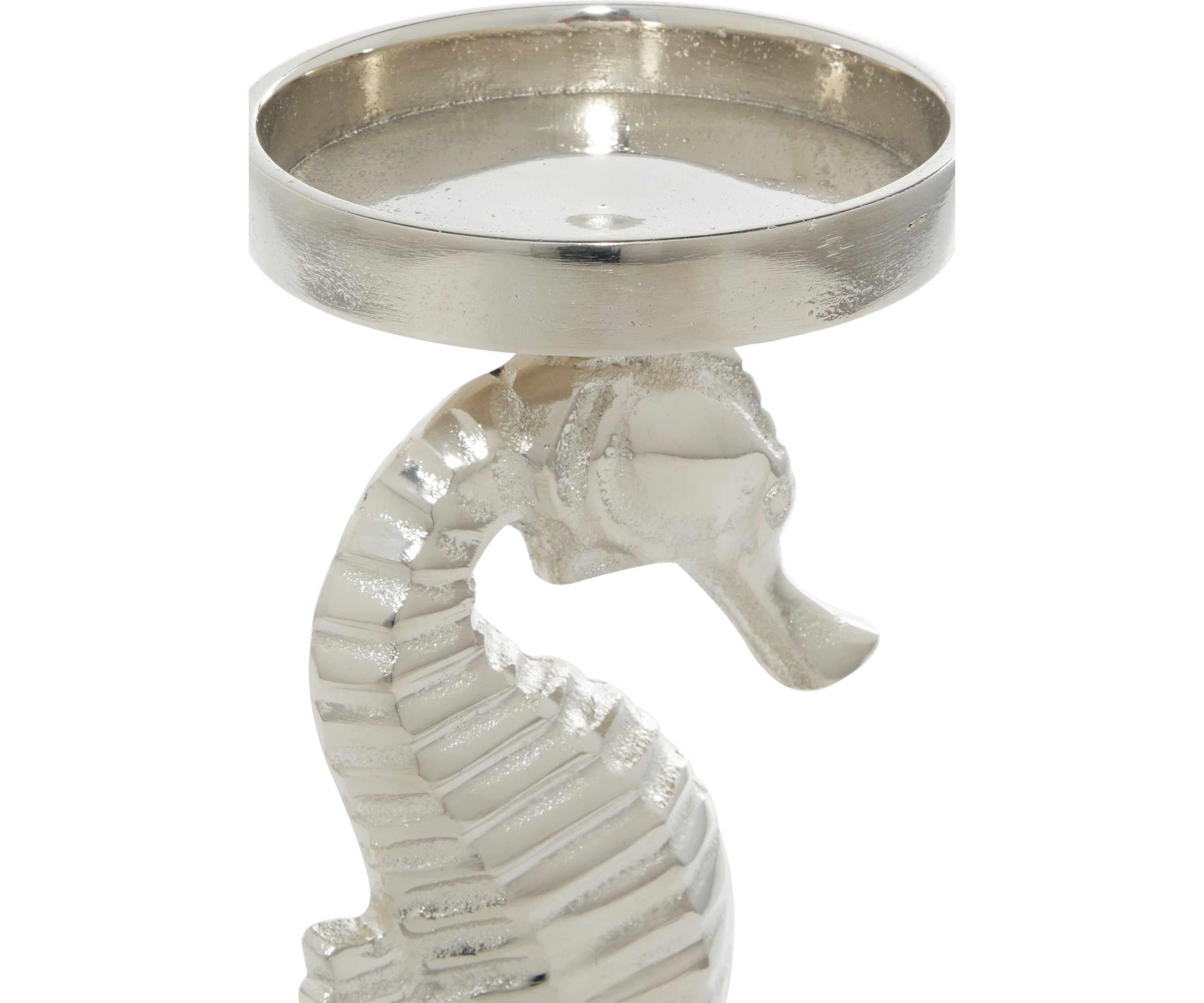 Coastal Aluminum Metal Candle Holder - Set of 2