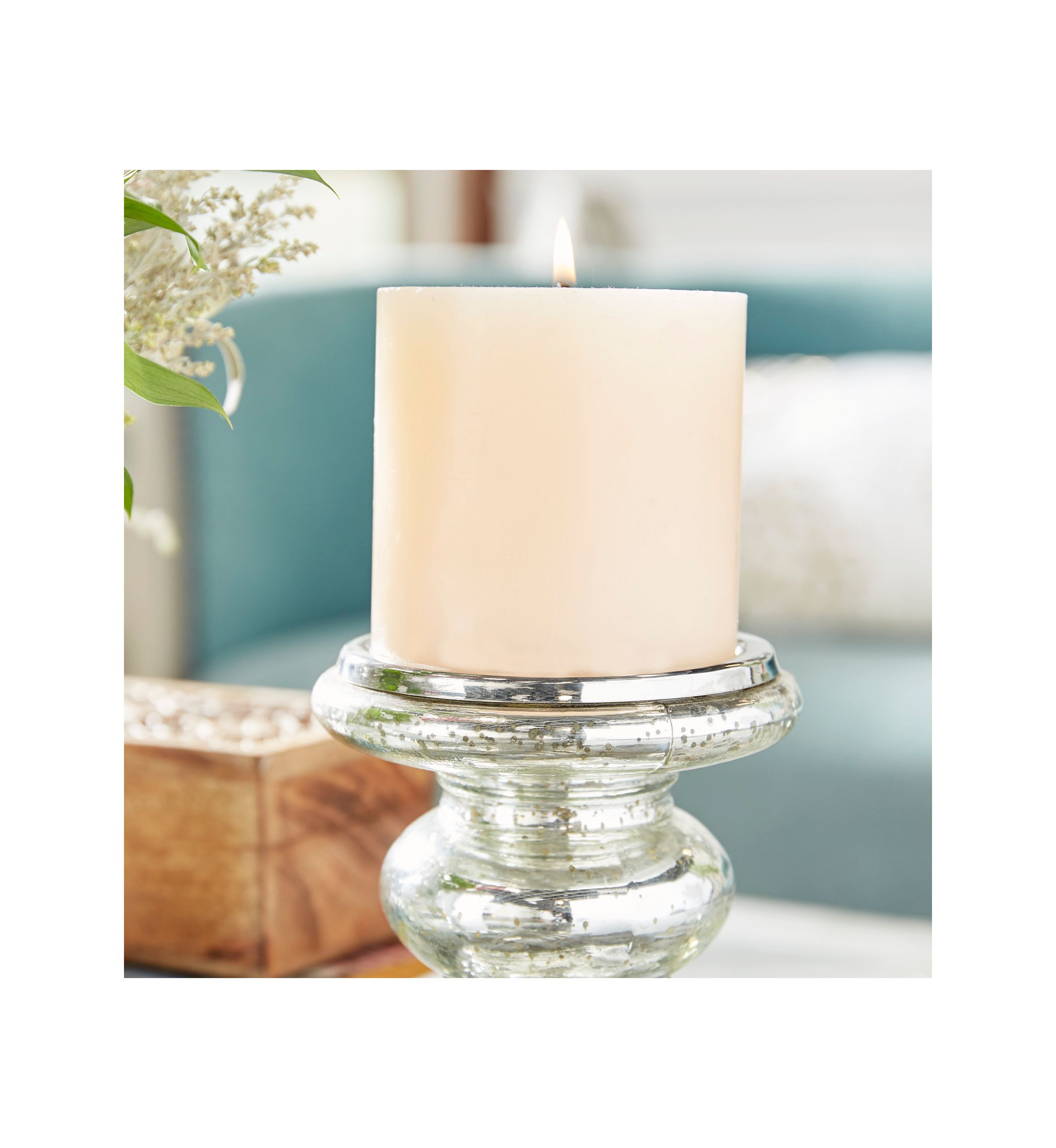 Traditional Glass Candle Holder - Set of 2