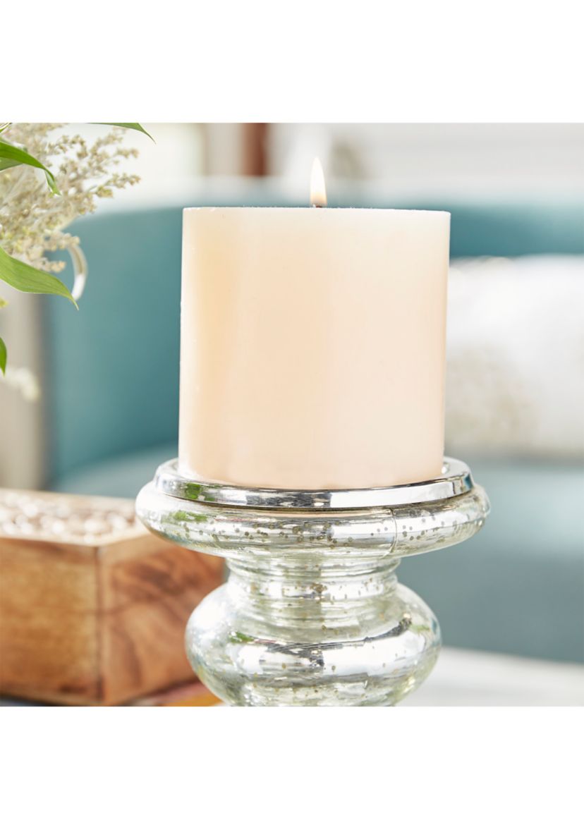 Traditional Glass Candle Holder - Set of 2