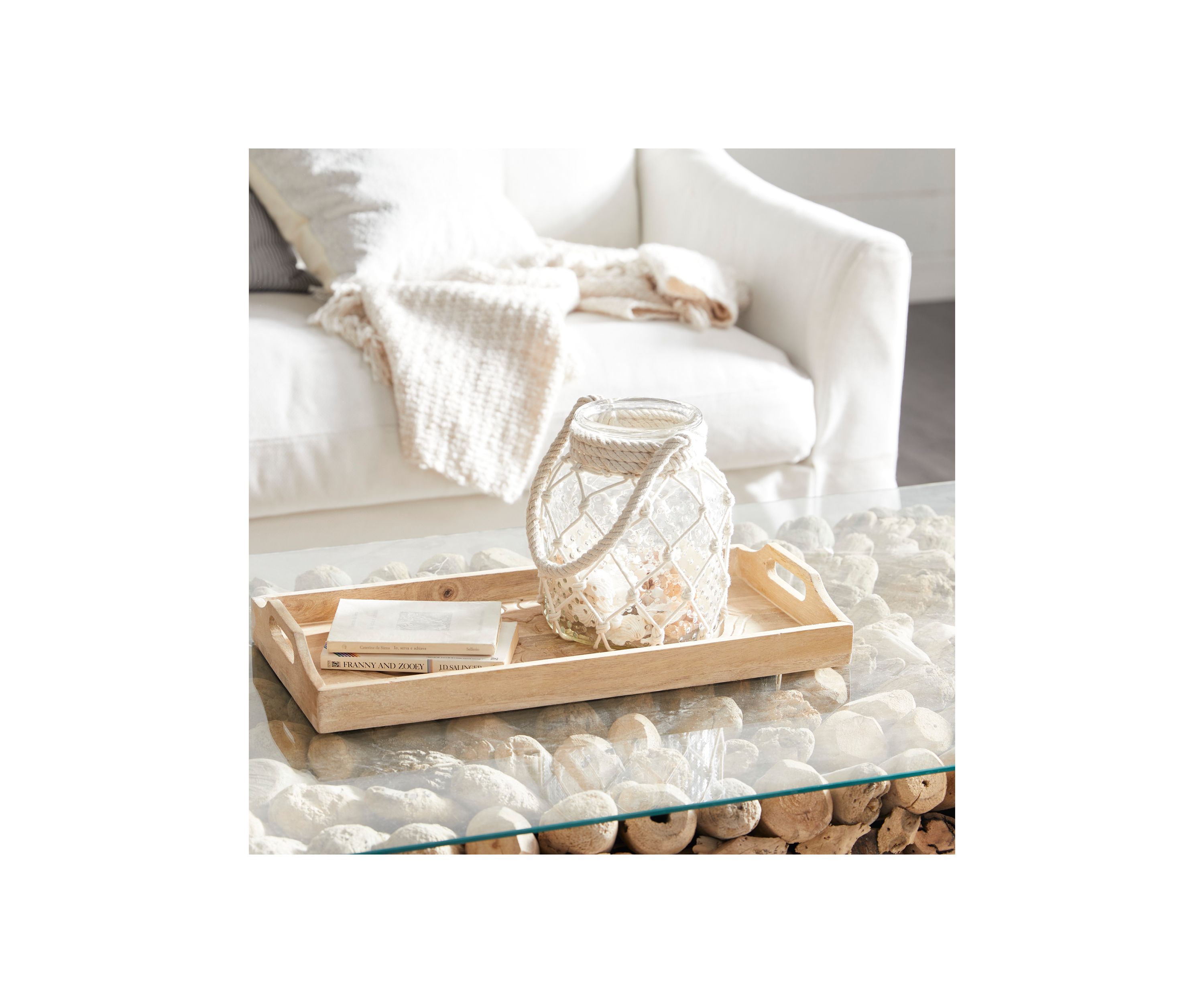 Coastal Glass Candle Lantern
