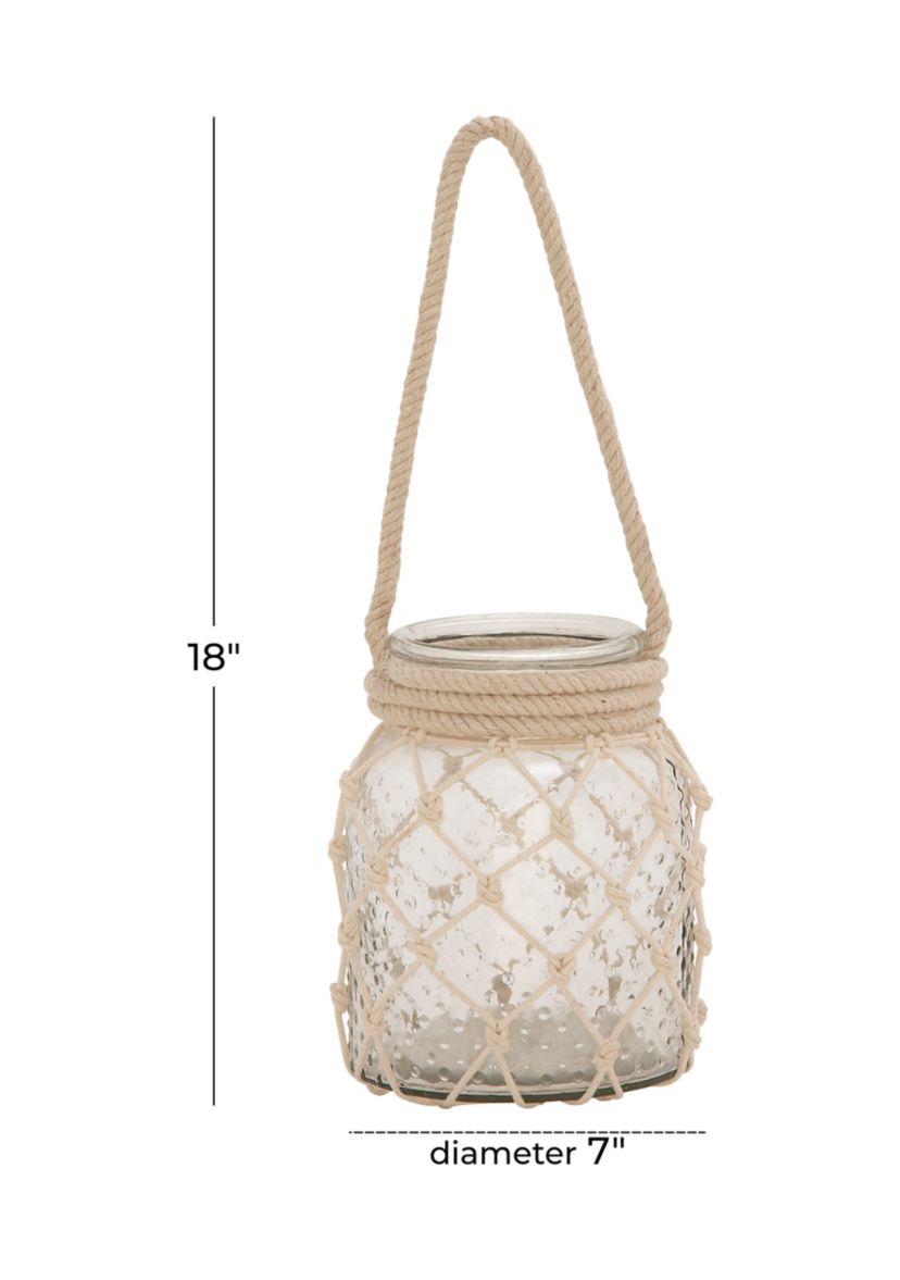 Coastal Glass Candle Lantern