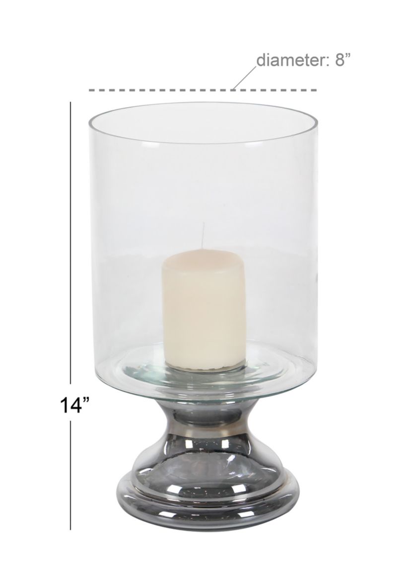 Traditional Glass Hurricane Lamp