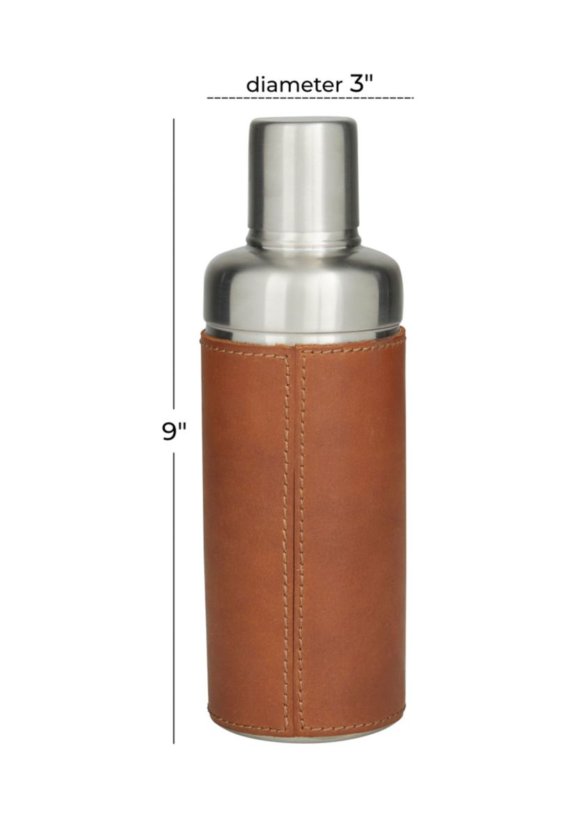 Modern Leather Cocktail Shaker