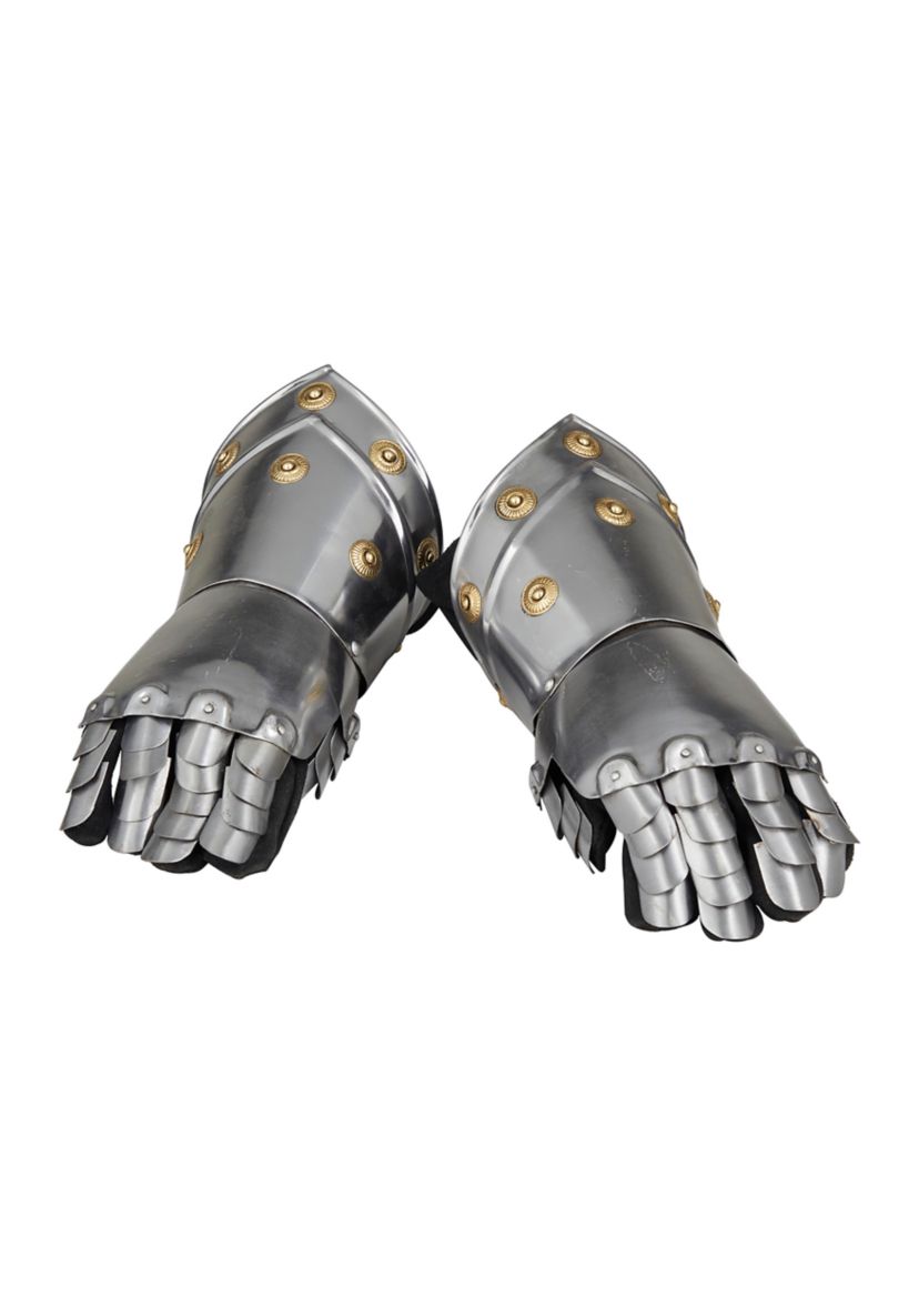 Vintage Metal Armor Gloves - Set of 2