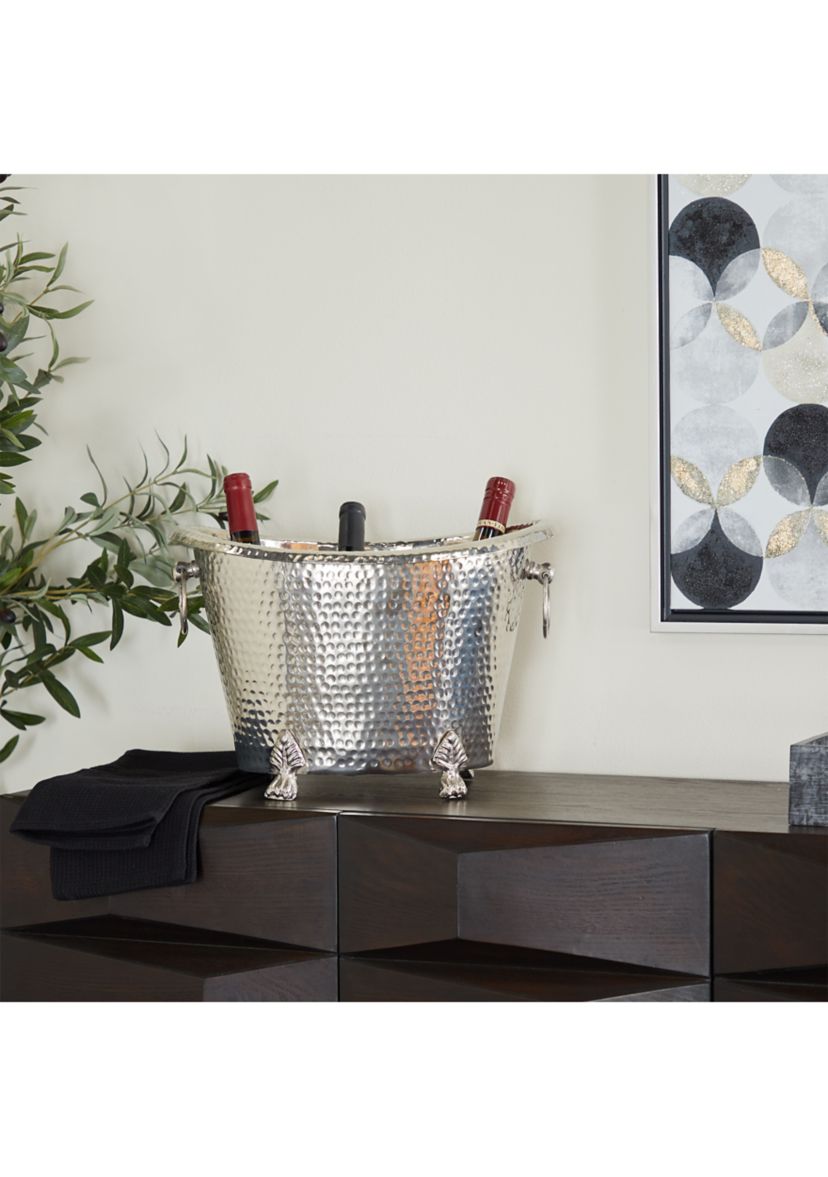 Traditional Aluminum Metal Ice Bucket