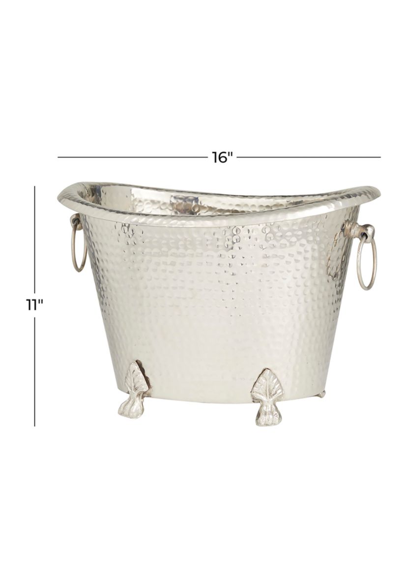 Traditional Aluminum Metal Ice Bucket