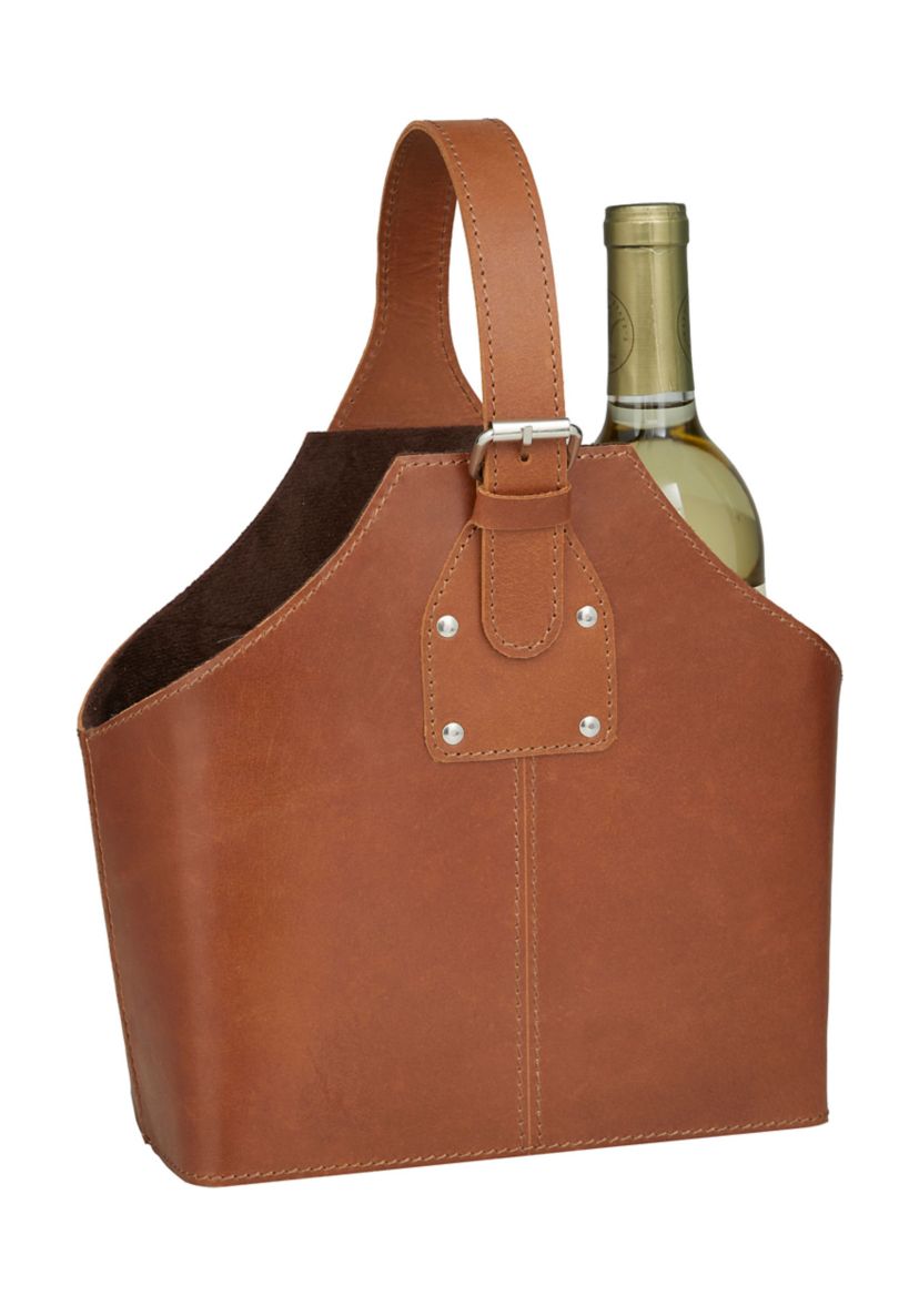 Modern Leather Wine Holder