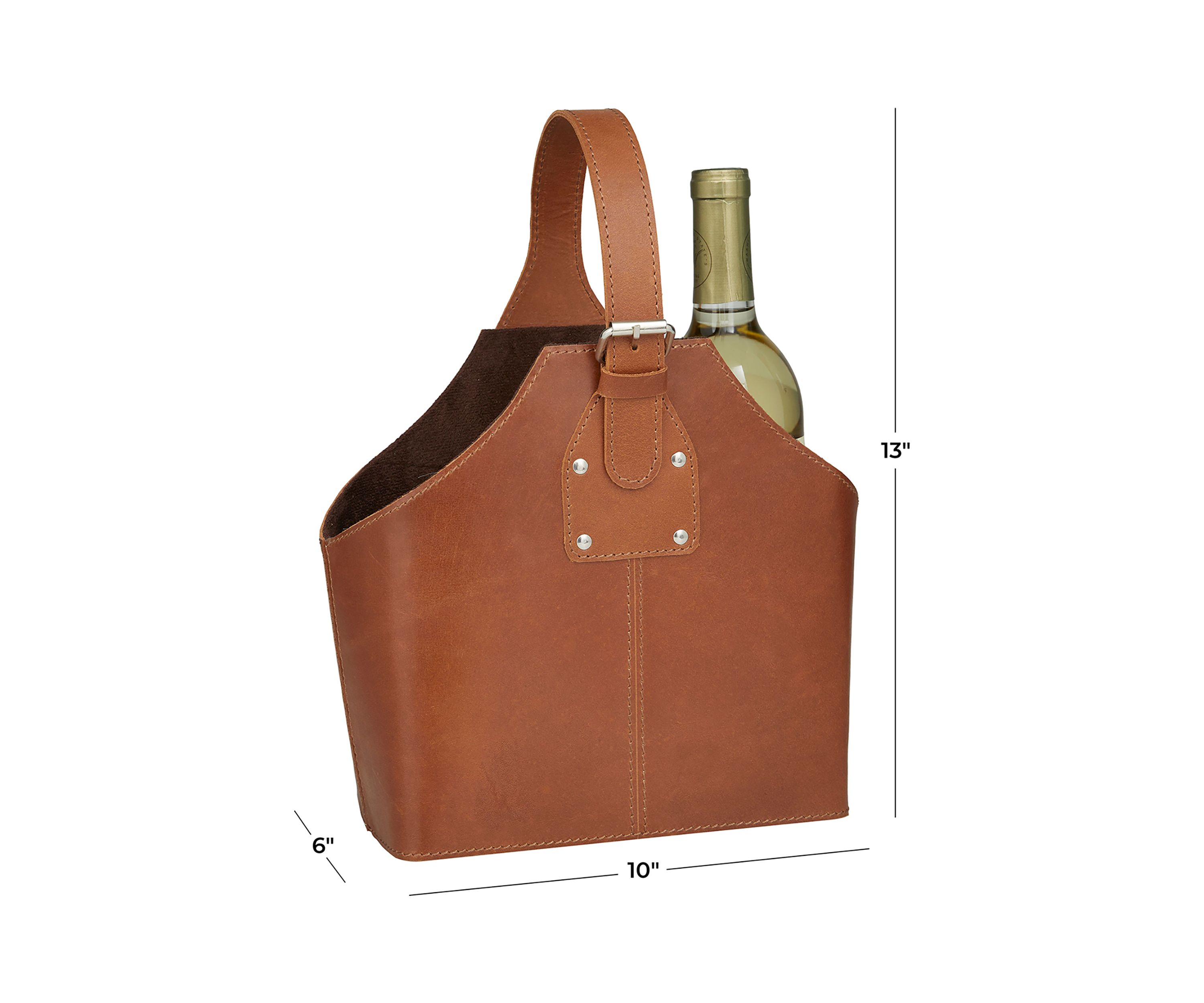 Modern Leather Wine Holder