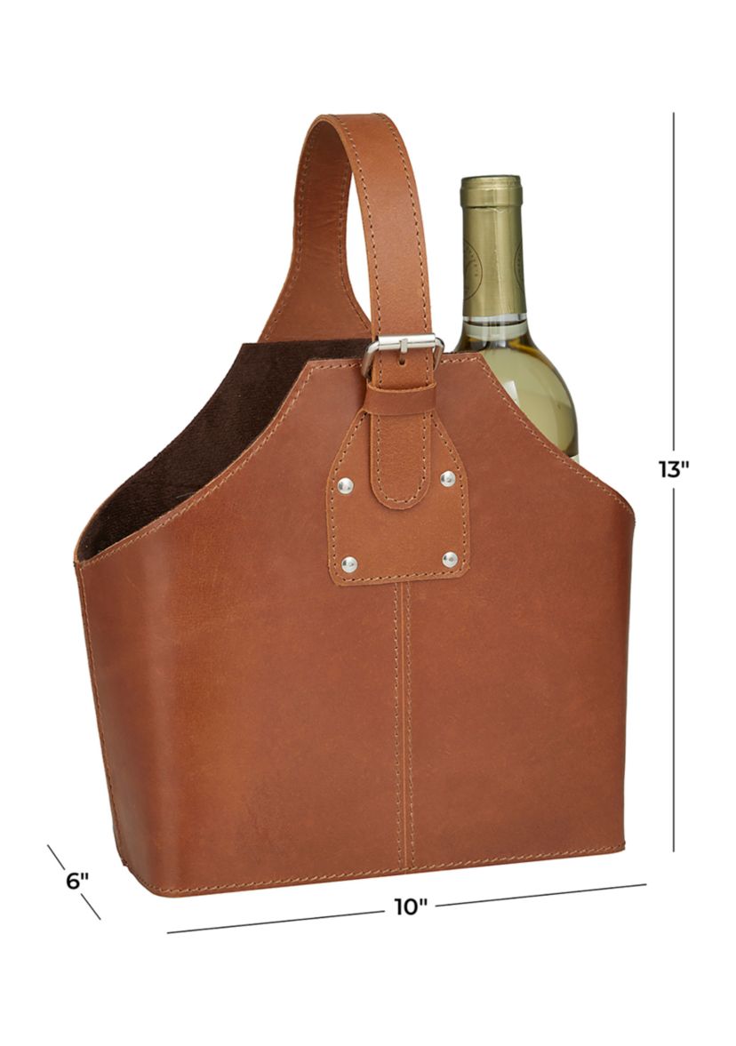 Modern Leather Wine Holder